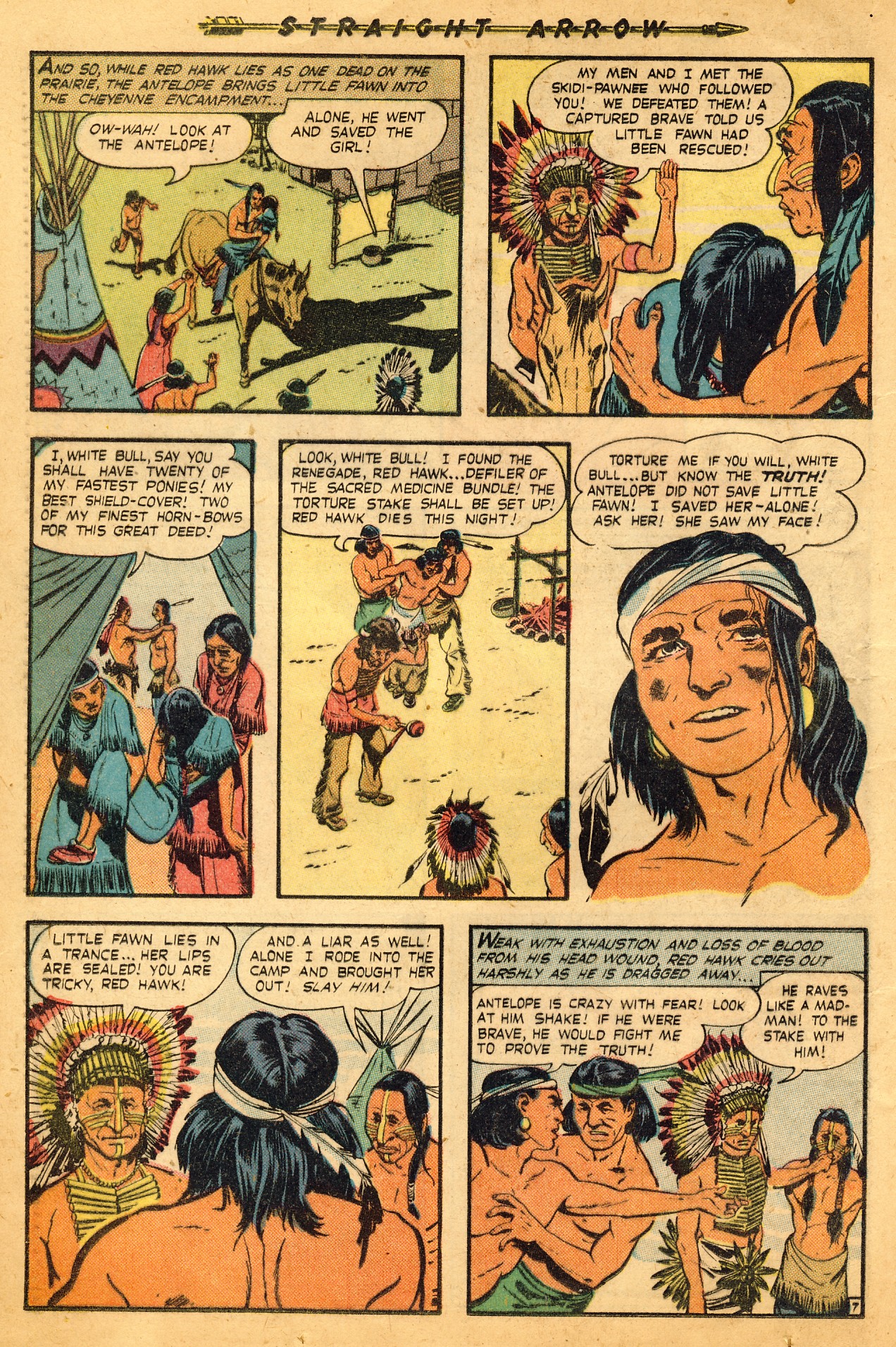 Read online Straight Arrow comic -  Issue #4 - 24