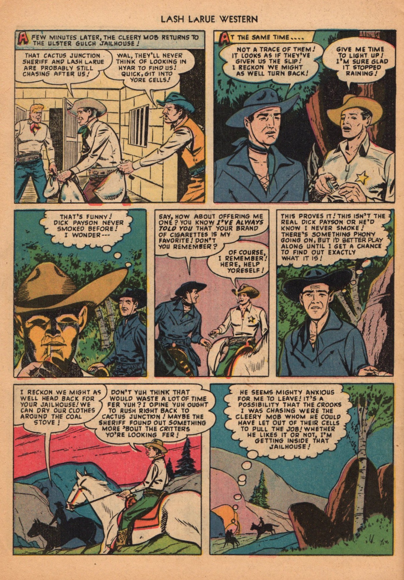 Read online Lash Larue Western (1949) comic -  Issue #2 - 32