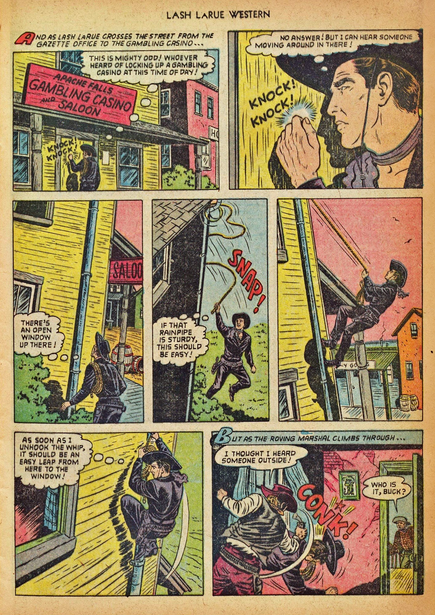 Read online Lash Larue Western (1949) comic -  Issue #42 - 9