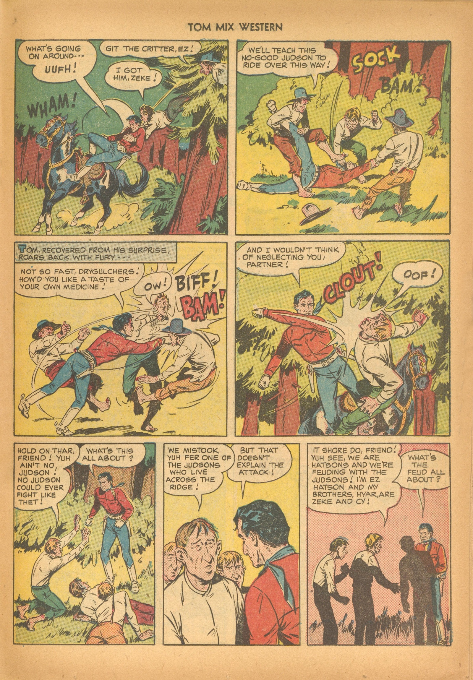 Read online Tom Mix Western (1948) comic -  Issue #33 - 27