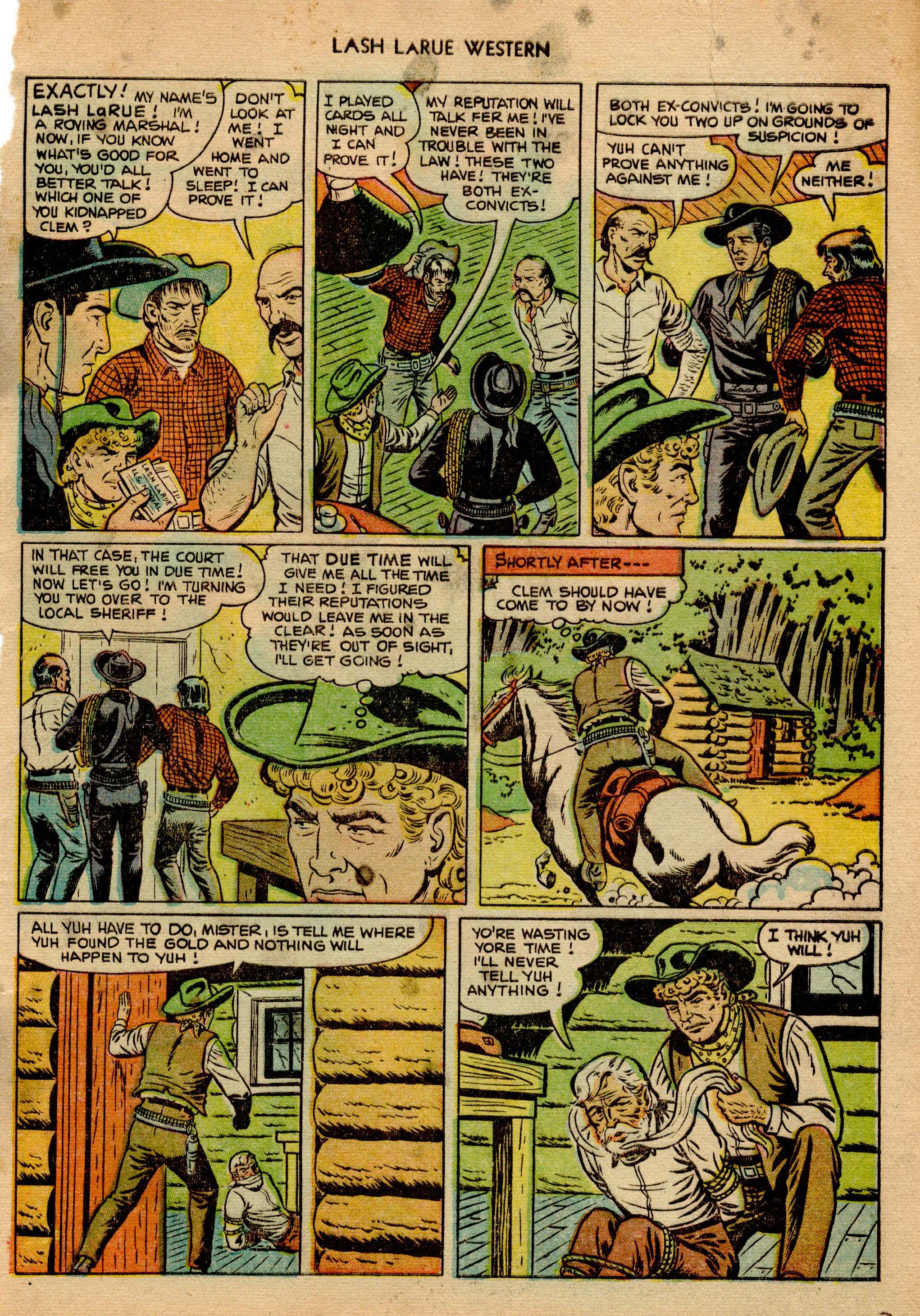 Read online Lash Larue Western (1949) comic -  Issue #23 - 32