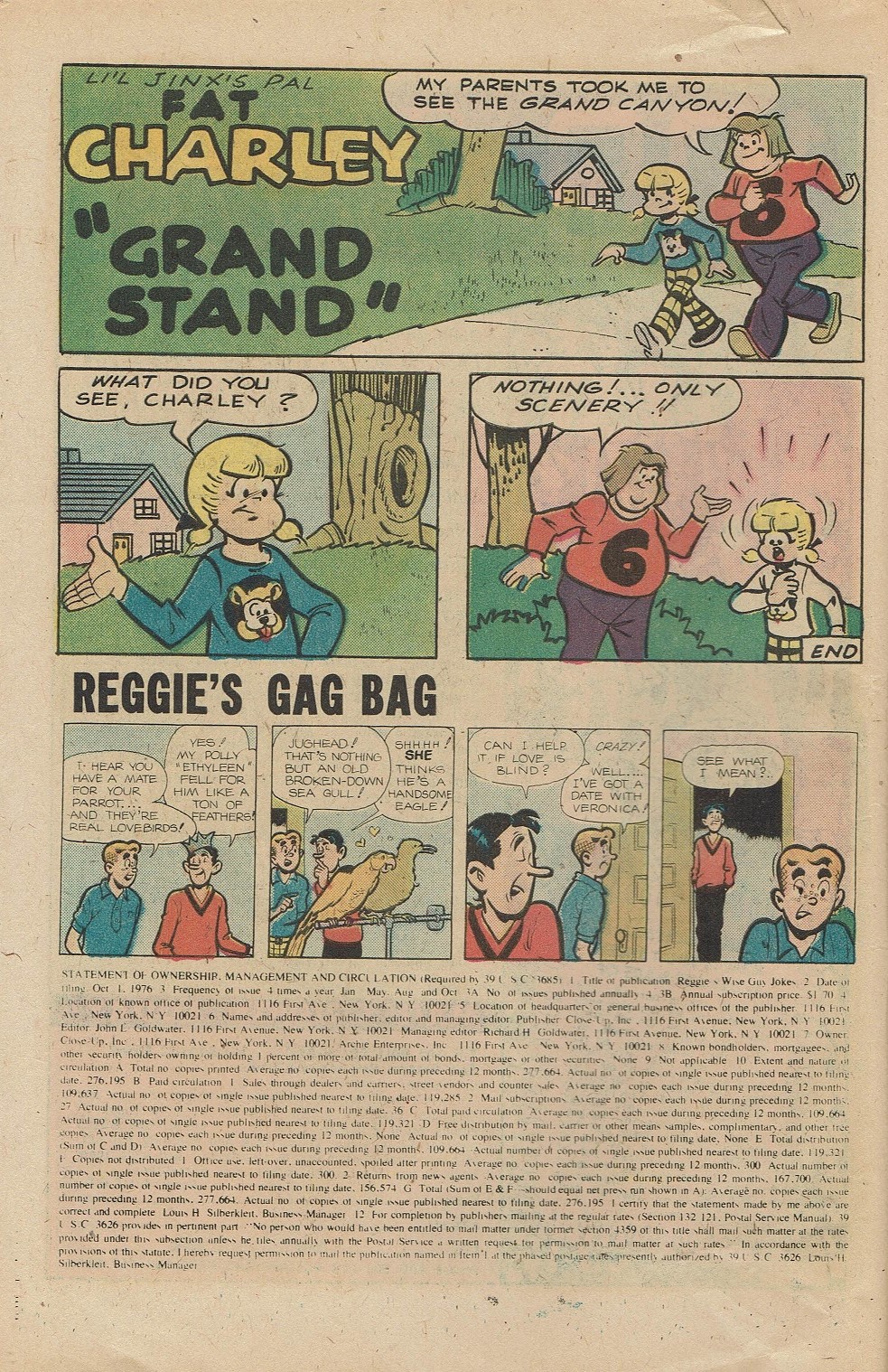 Read online Reggie's Wise Guy Jokes comic -  Issue #41 - 10
