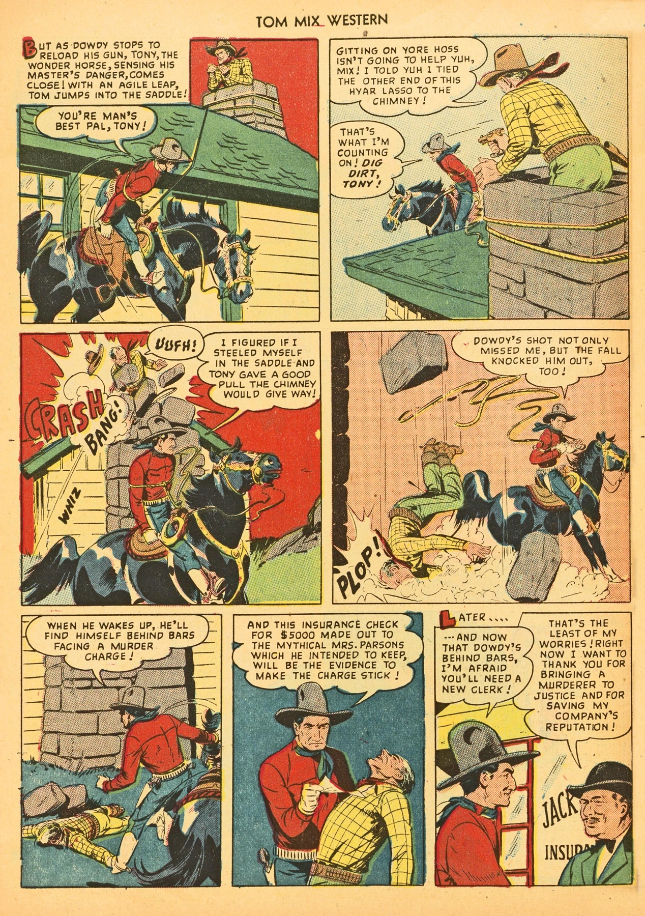 Read online Tom Mix Western (1948) comic -  Issue #21 - 50