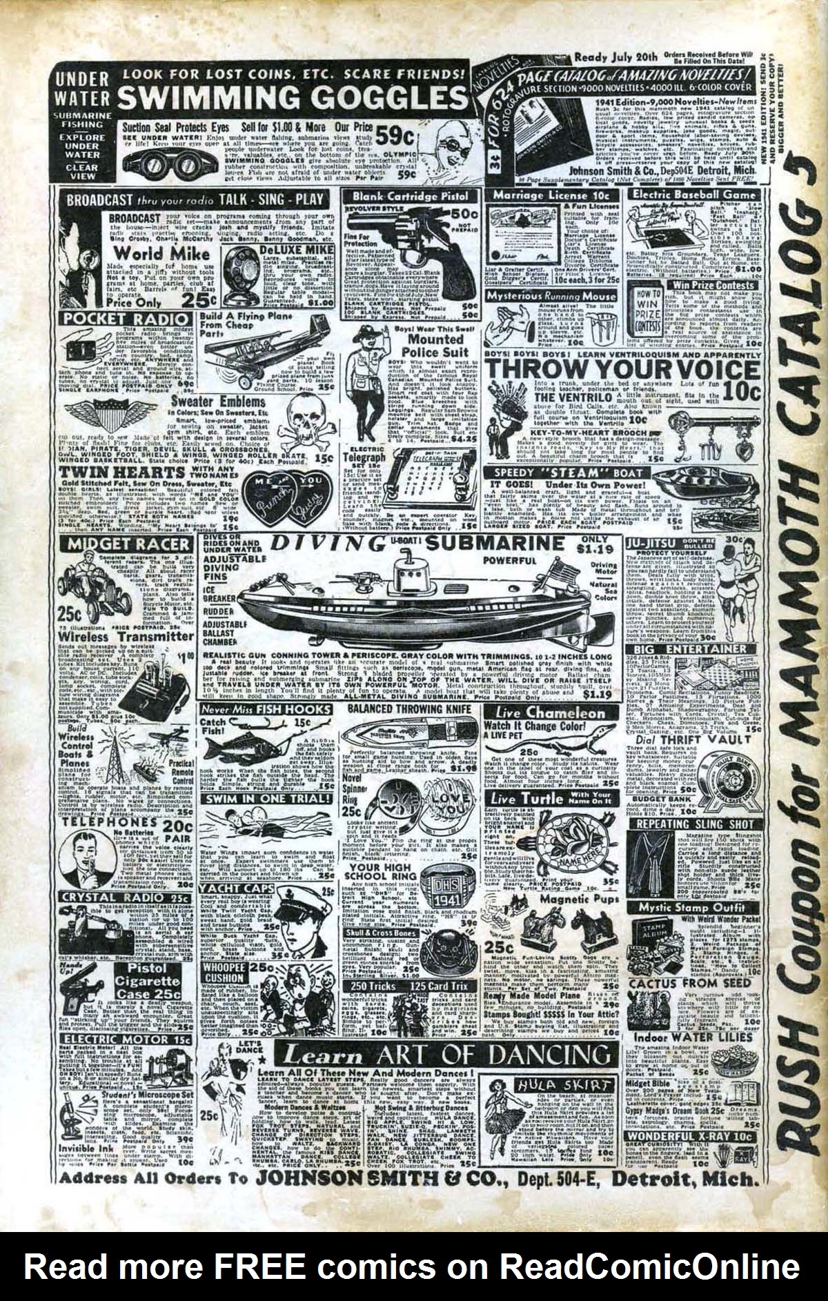 Read online Masked Marvel comic -  Issue #2 - 68