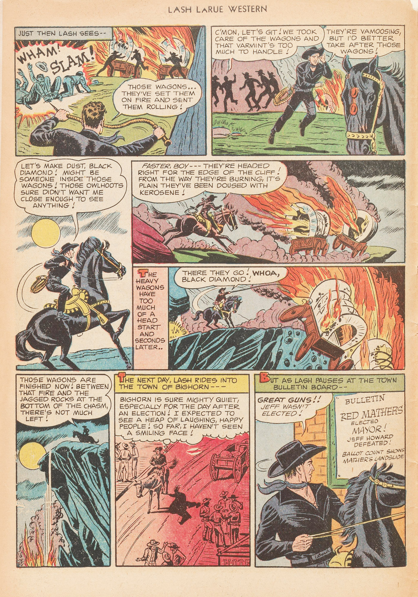 Read online Lash Larue Western (1949) comic -  Issue #12 - 6