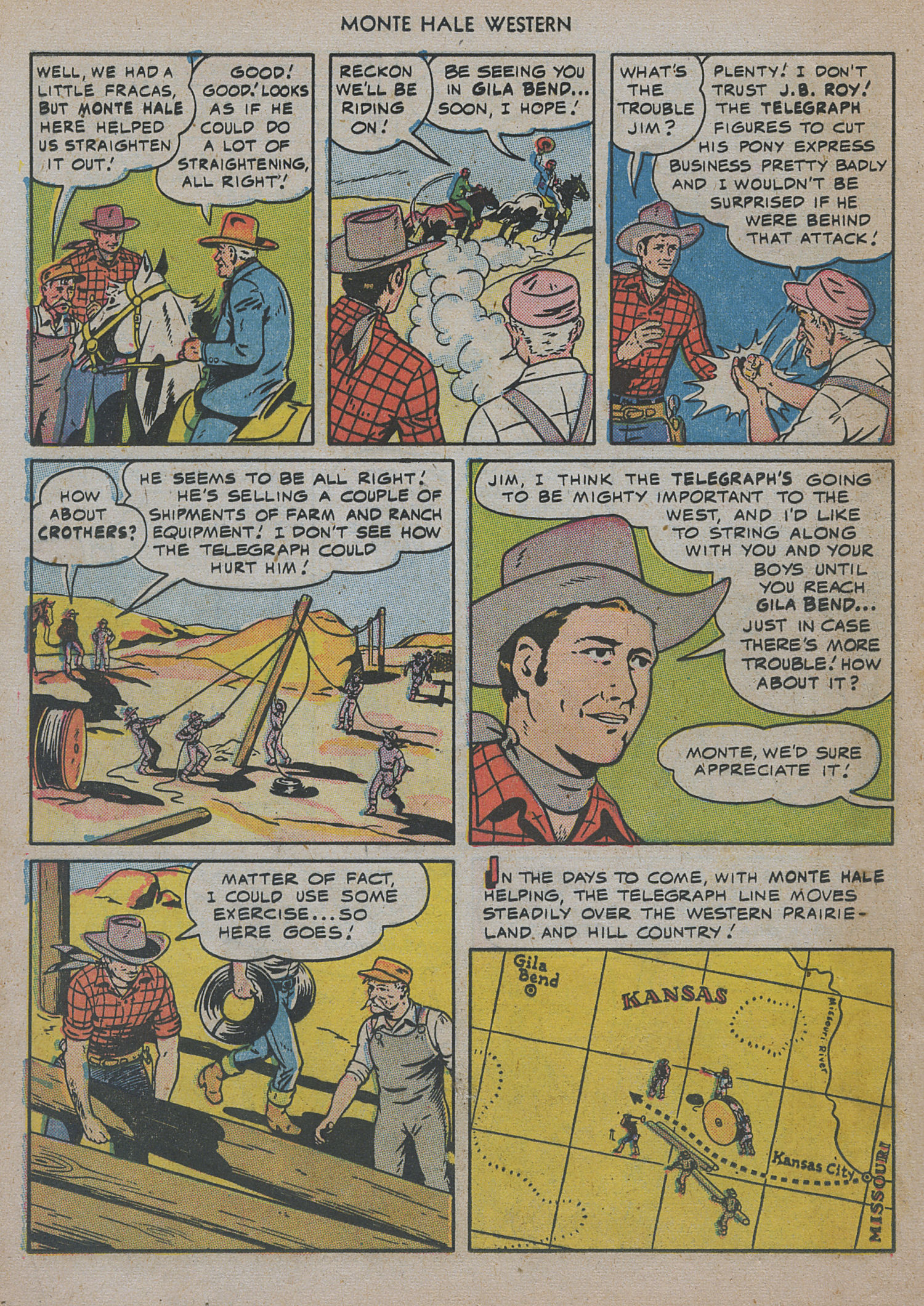 Read online Monte Hale Western comic -  Issue #47 - 28