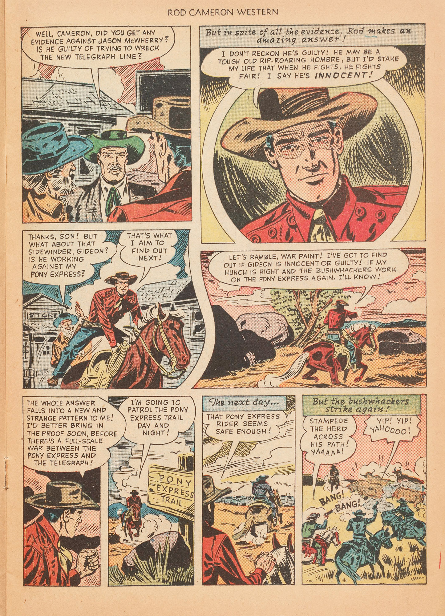 Read online Rod Cameron Western comic -  Issue #5 - 15