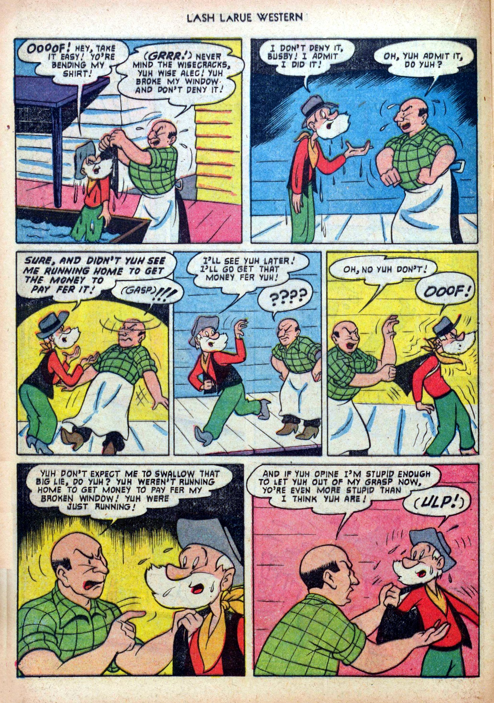 Read online Lash Larue Western (1949) comic -  Issue #39 - 16