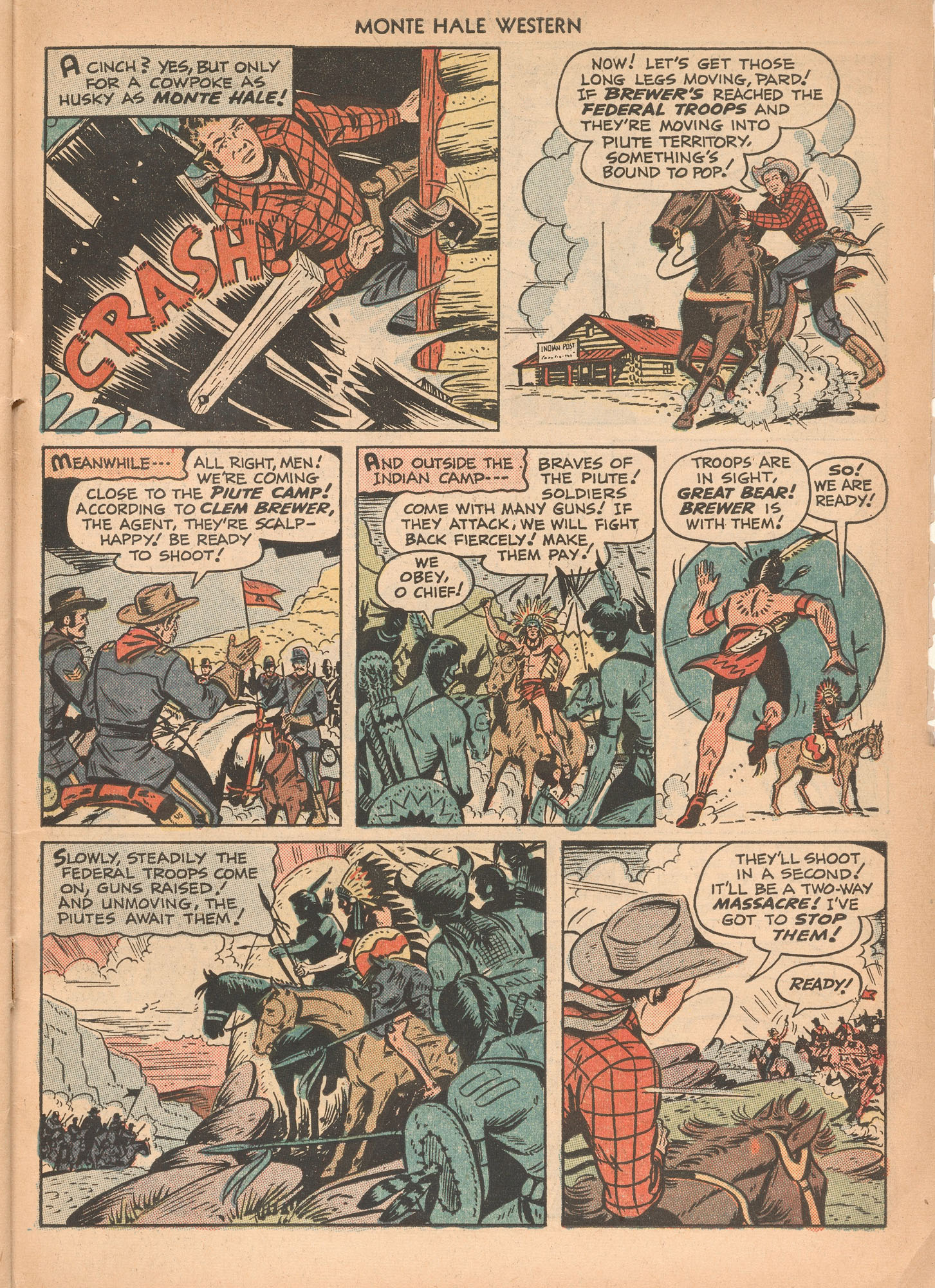 Read online Monte Hale Western comic -  Issue #43 - 47