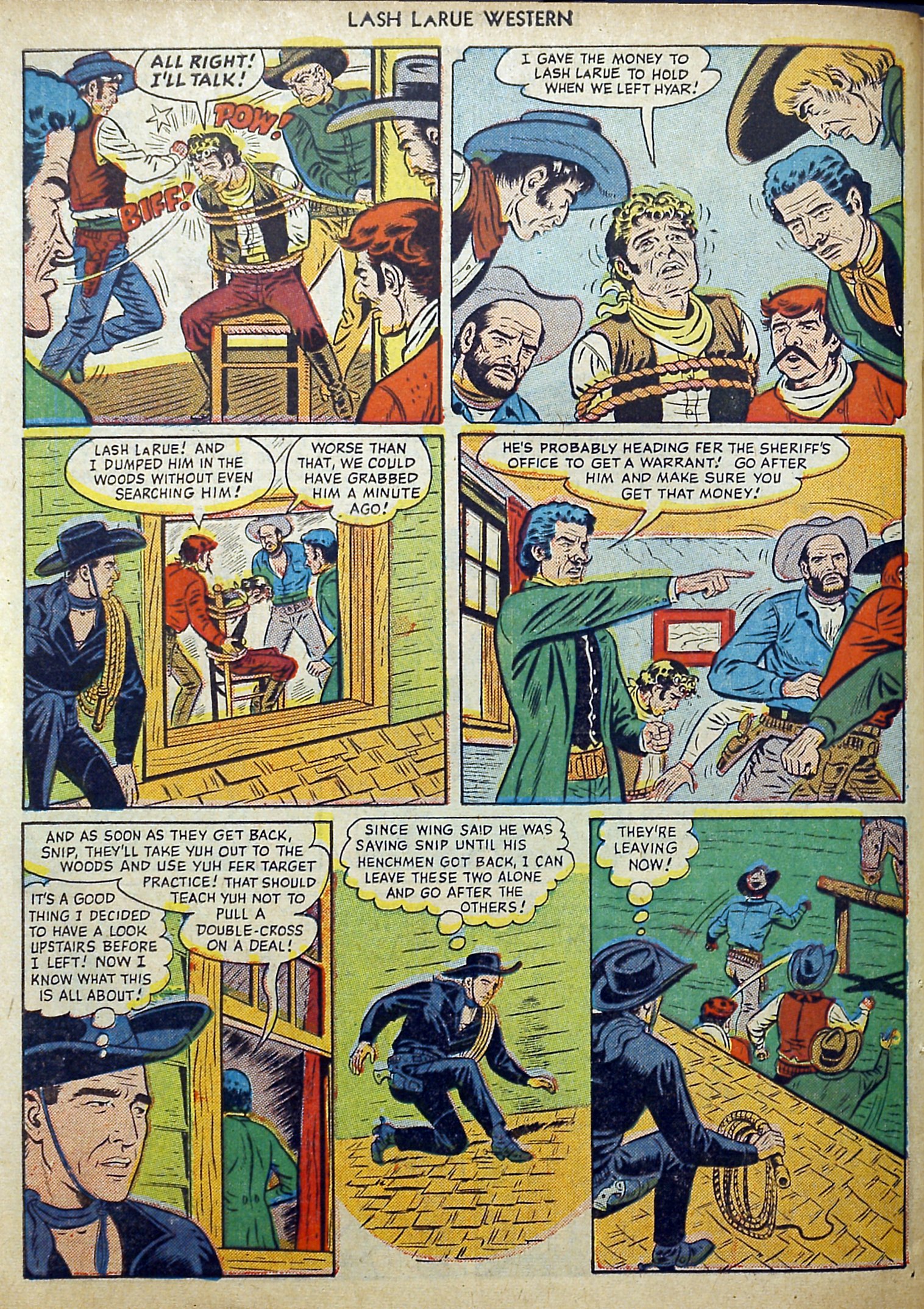 Read online Lash Larue Western (1949) comic -  Issue #11 - 46