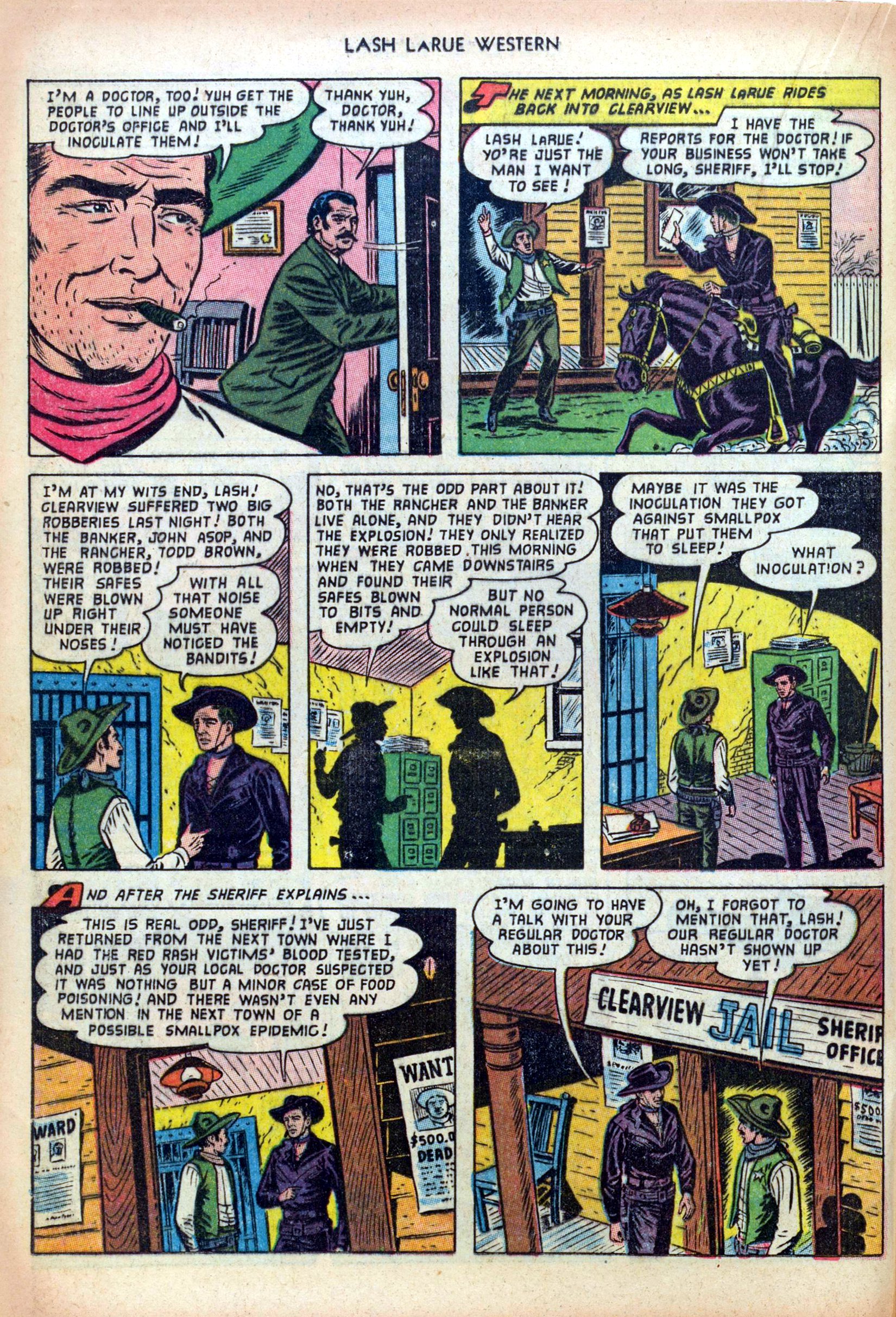 Read online Lash Larue Western (1949) comic -  Issue #38 - 20