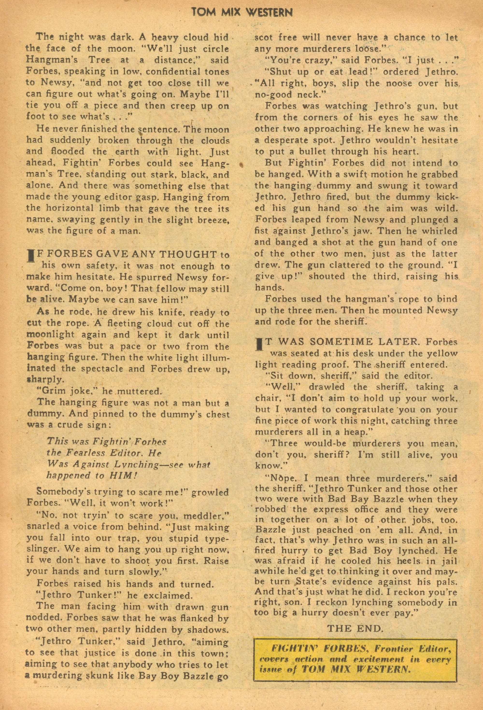 Read online Tom Mix Western (1948) comic -  Issue #20 - 30