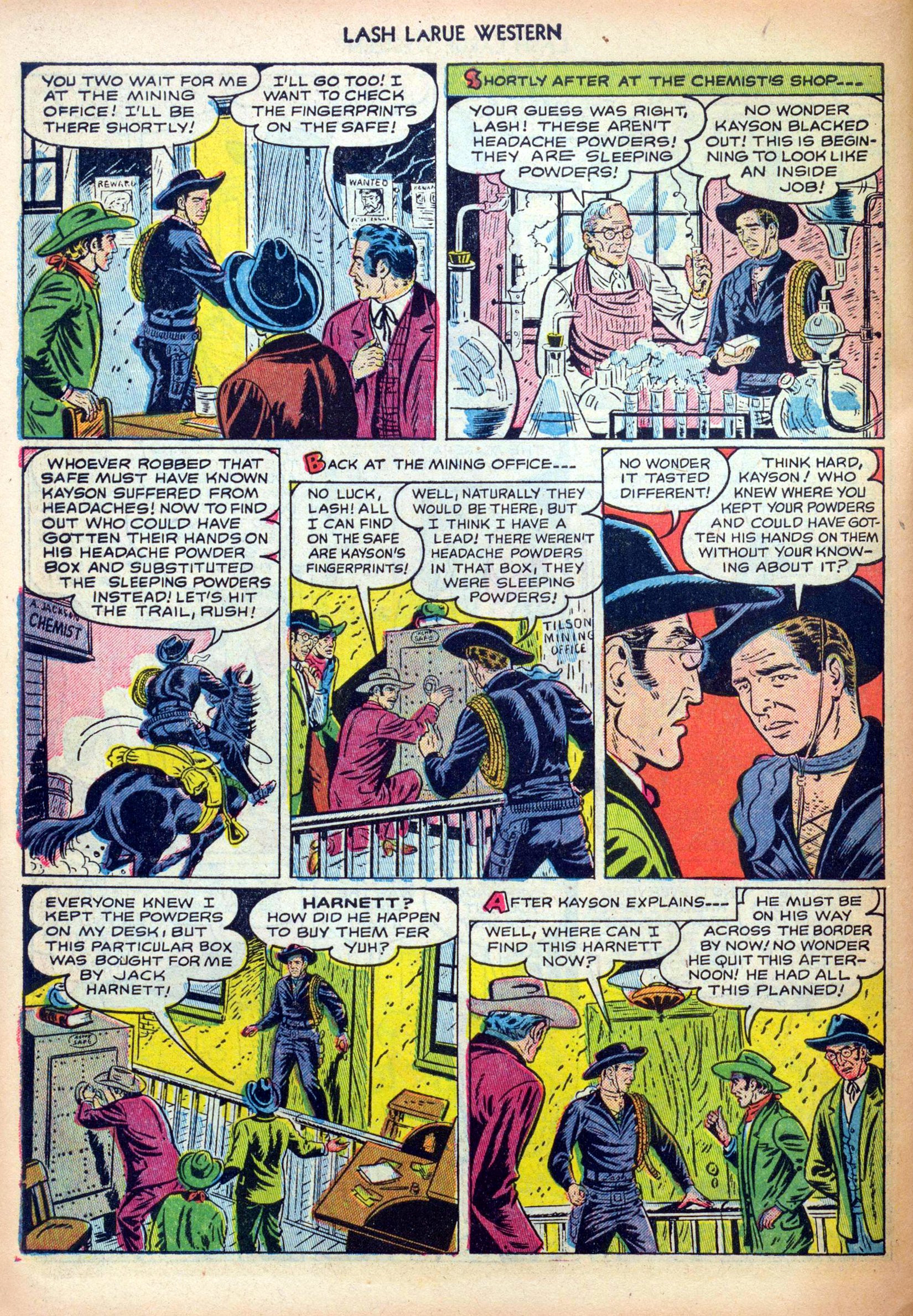 Read online Lash Larue Western (1949) comic -  Issue #30 - 30