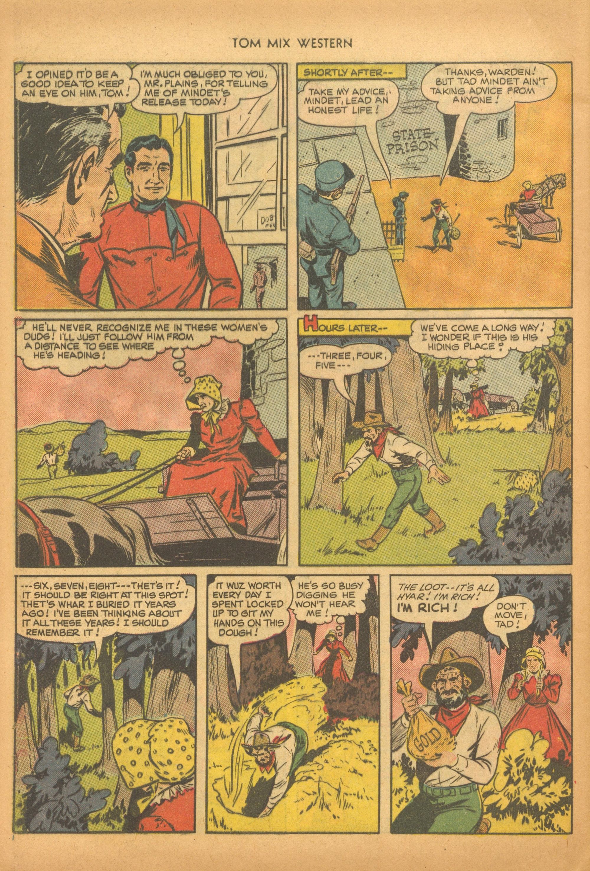 Read online Tom Mix Western (1948) comic -  Issue #28 - 44