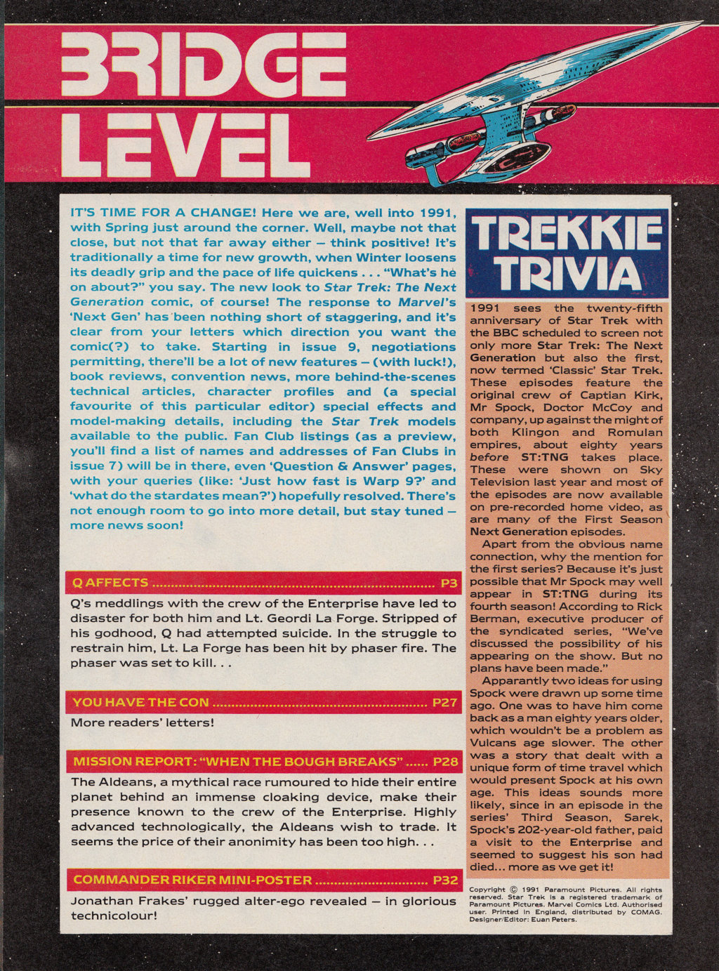 Read online Star Trek The Next Generation (1990) comic -  Issue #6 - 2