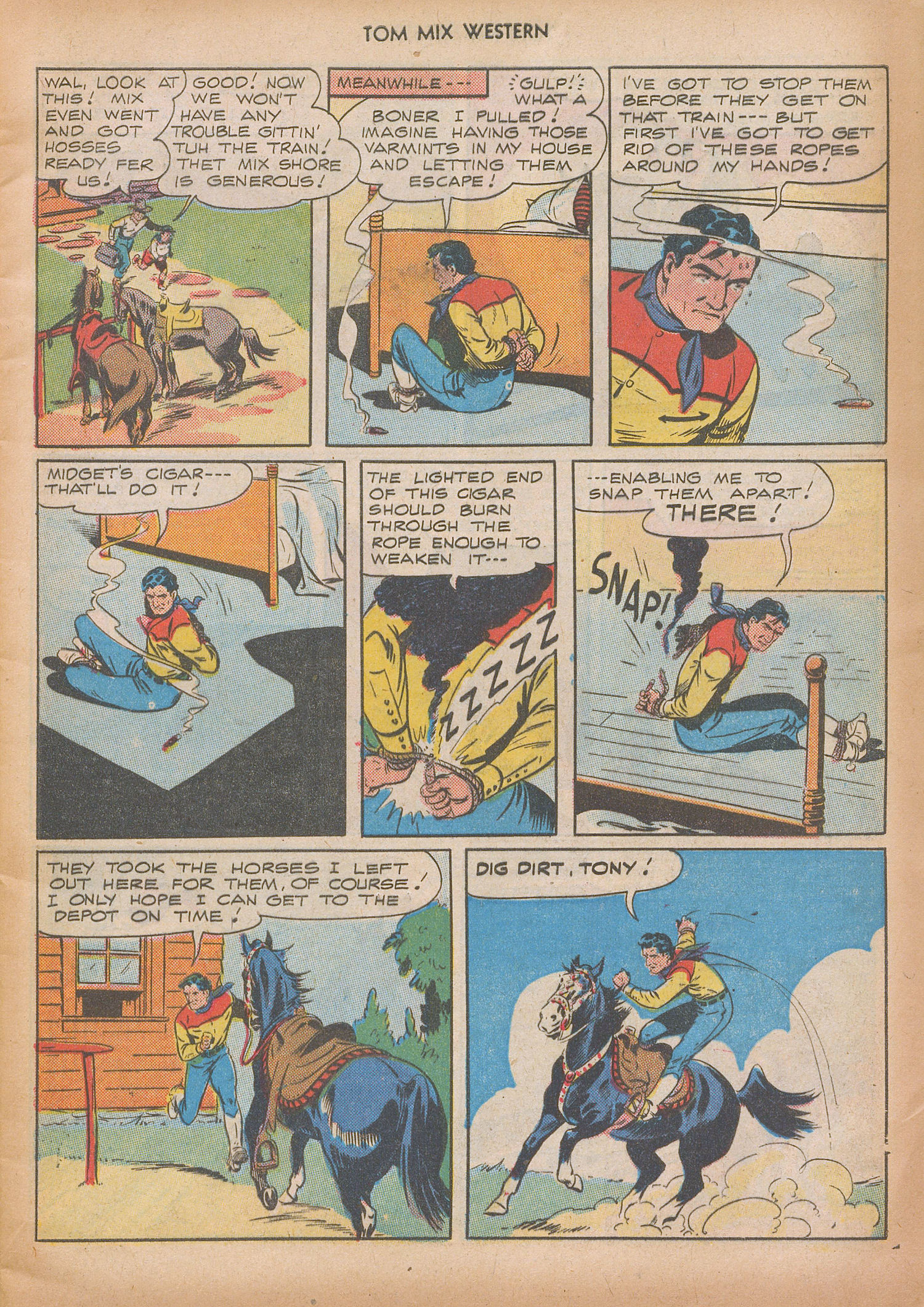 Read online Tom Mix Western (1948) comic -  Issue #9 - 9