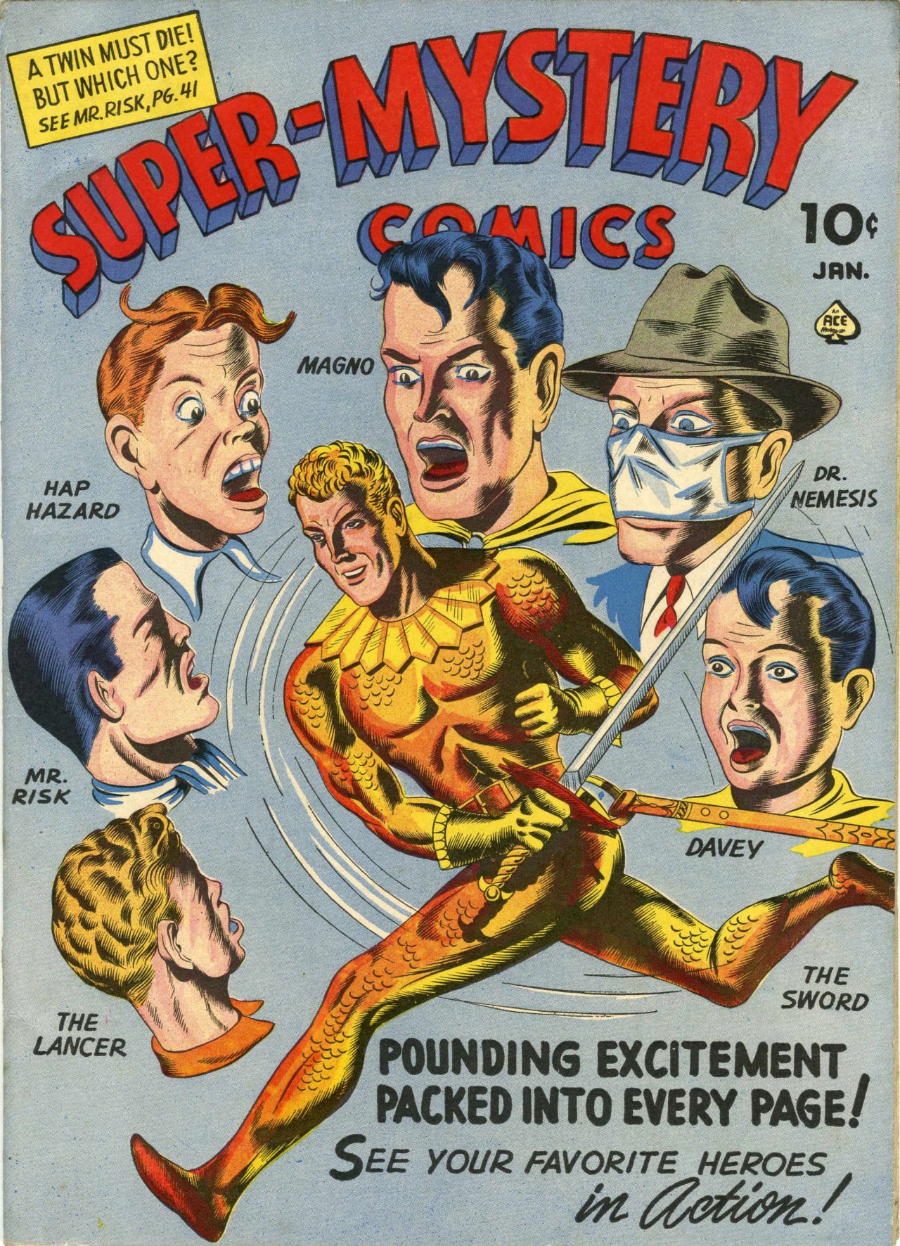 Read online Super-Mystery Comics comic -  Issue #19 - 1