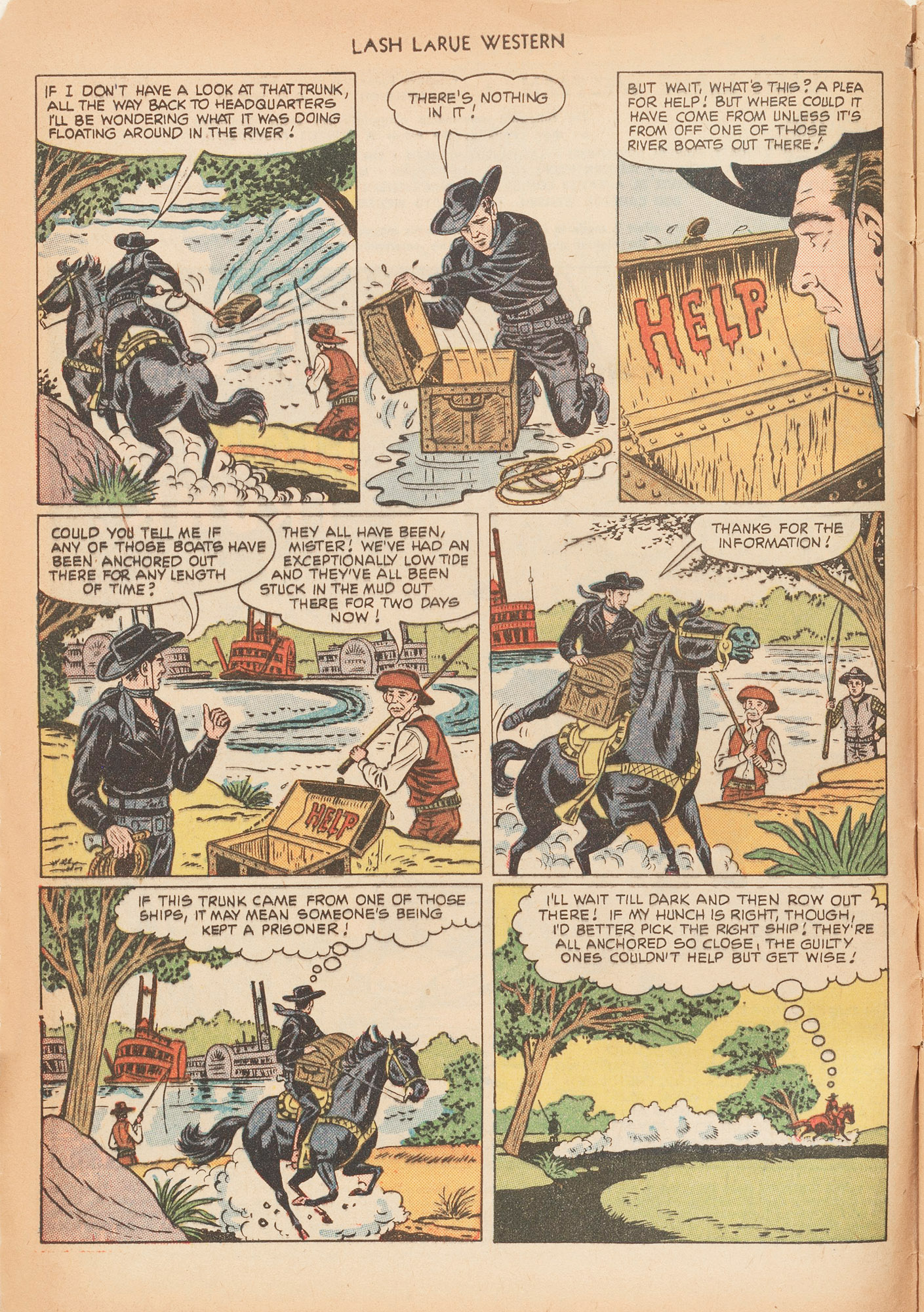 Read online Lash Larue Western (1949) comic -  Issue #15 - 4