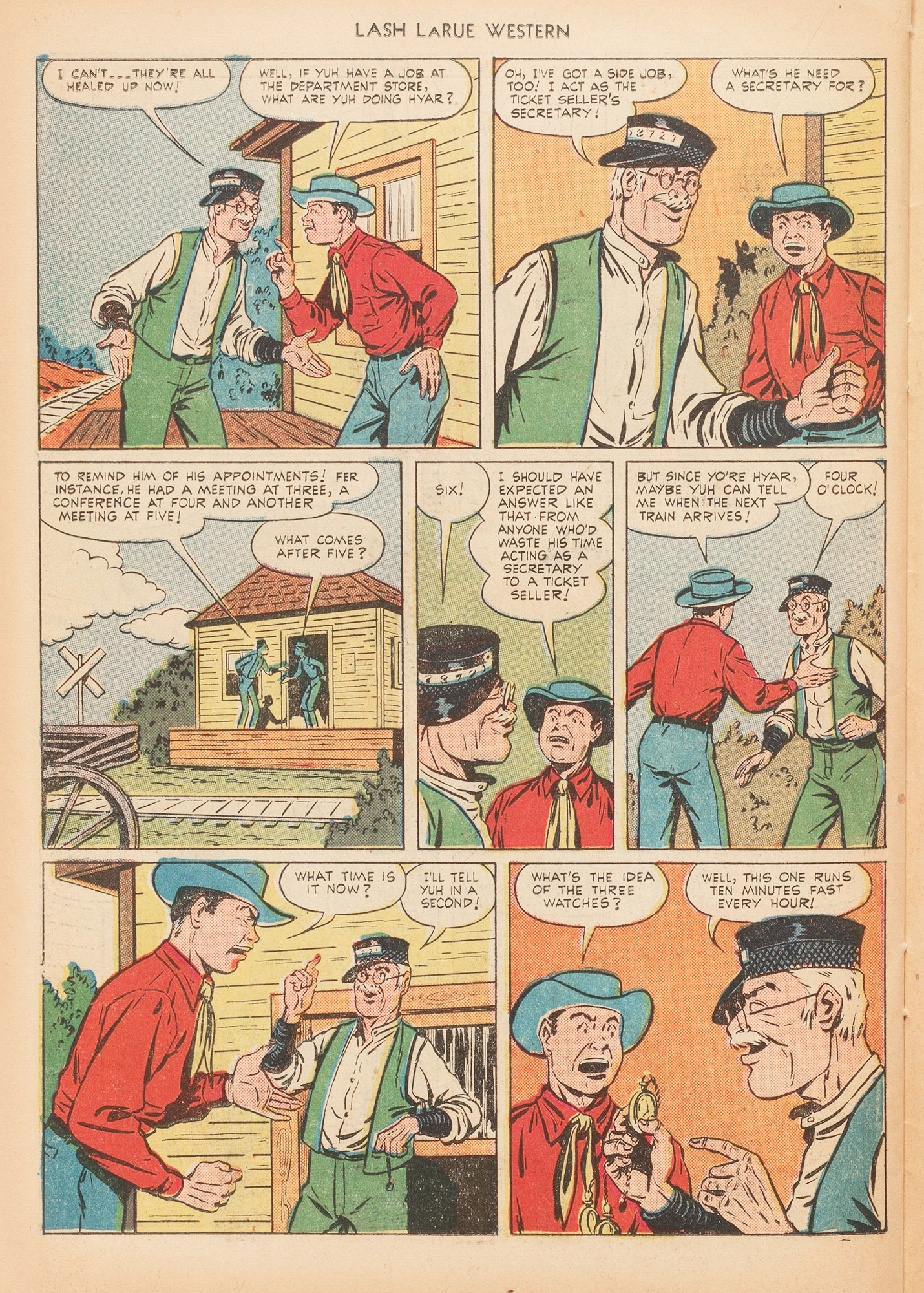Read online Lash Larue Western (1949) comic -  Issue #10 - 38