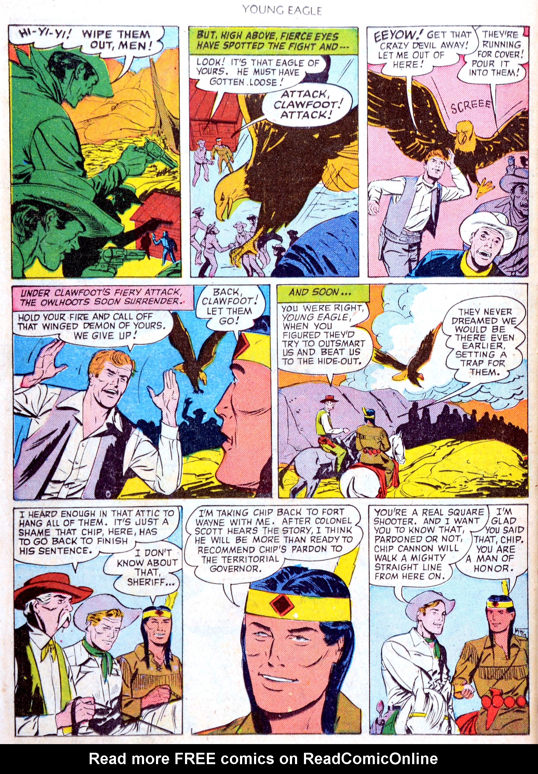 Read online Young Eagle comic -  Issue #4 - 34