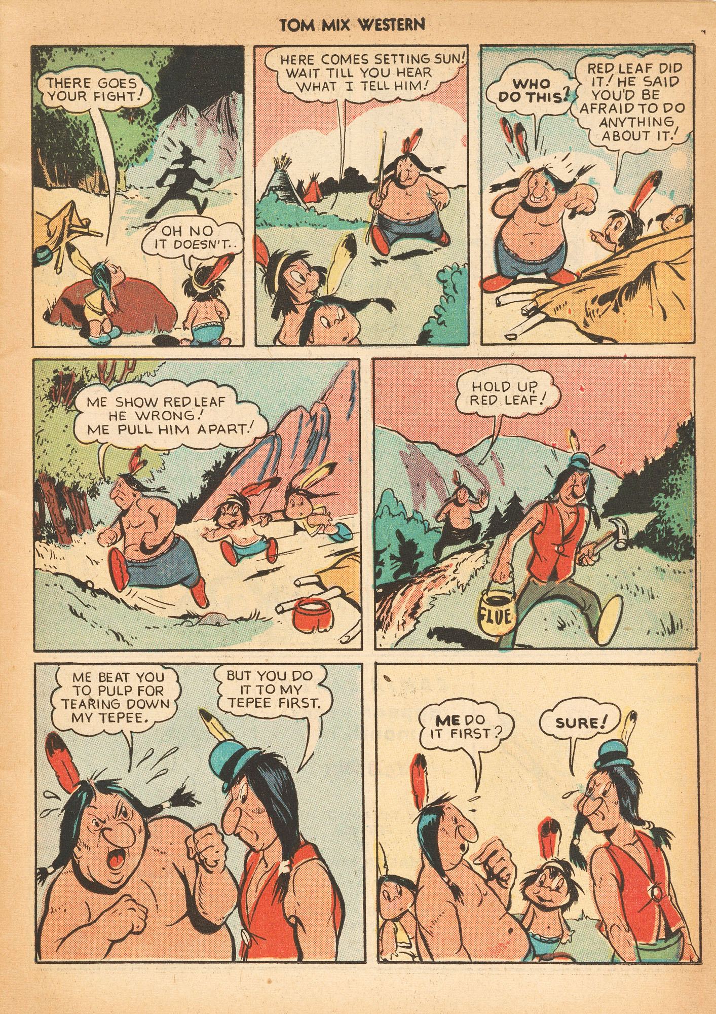 Read online Tom Mix Western (1948) comic -  Issue #15 - 15