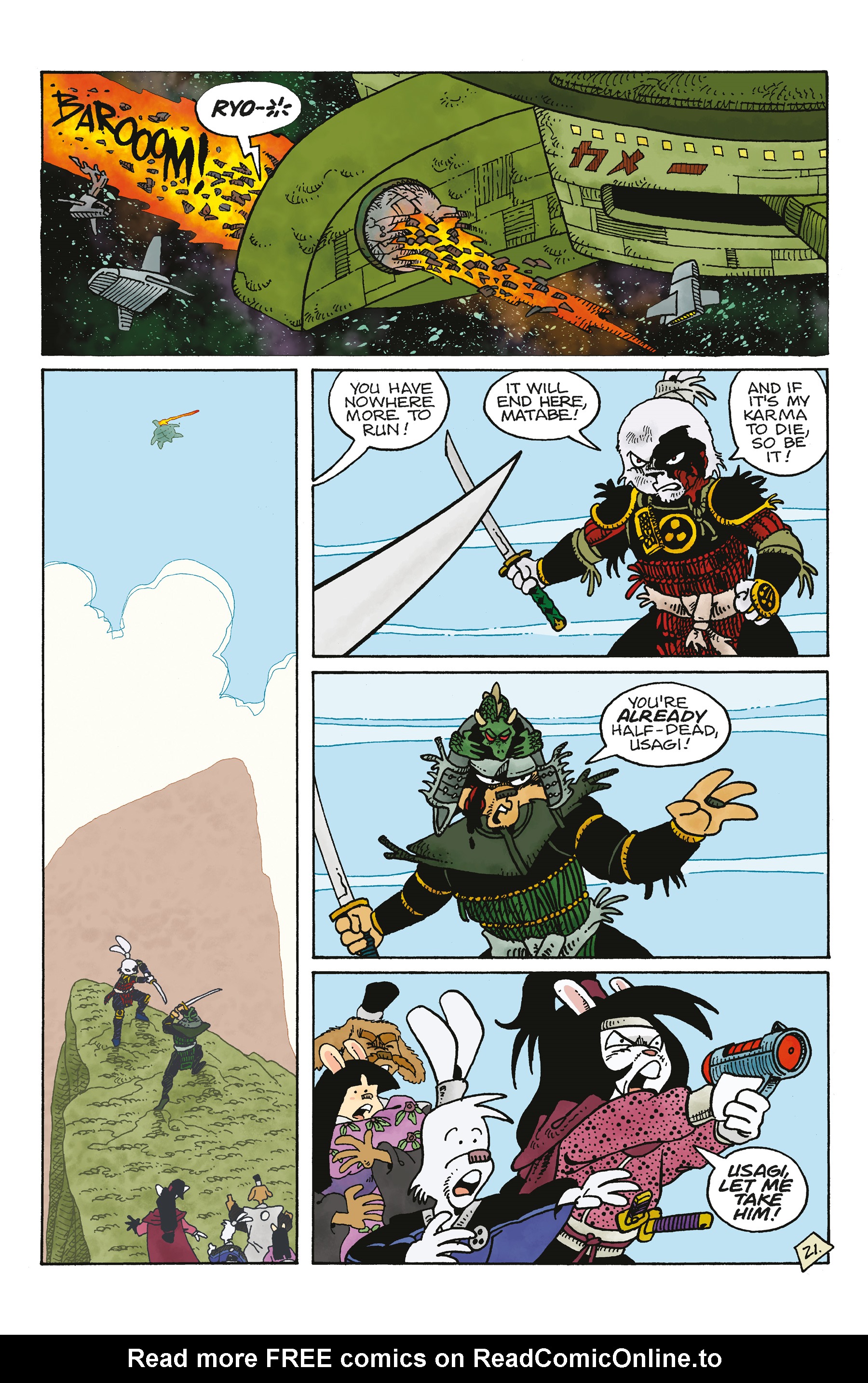 Read online Space Usagi: Death and Honor comic -  Issue #3 - 23