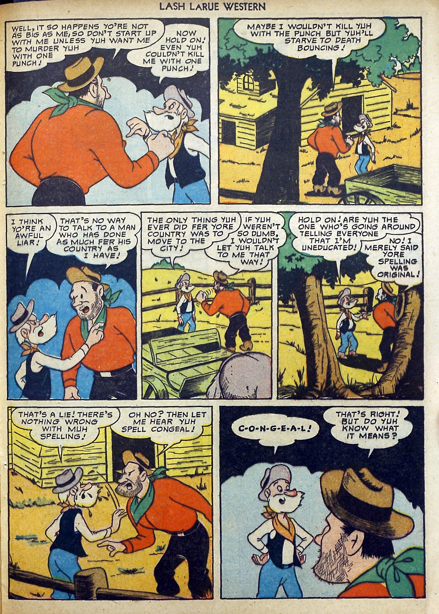 Read online Lash Larue Western (1949) comic -  Issue #11 - 37