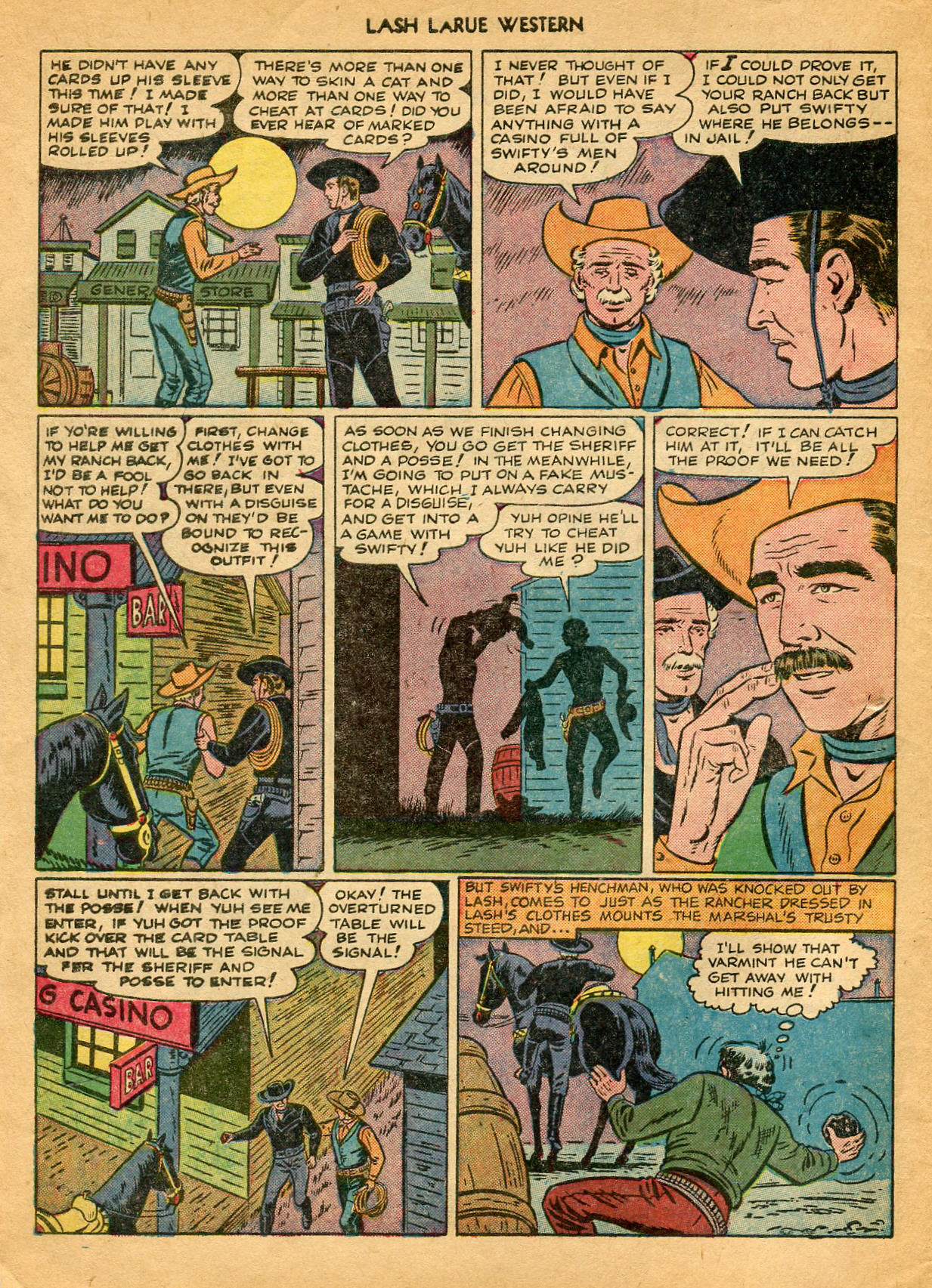 Read online Lash Larue Western (1949) comic -  Issue #9 - 6