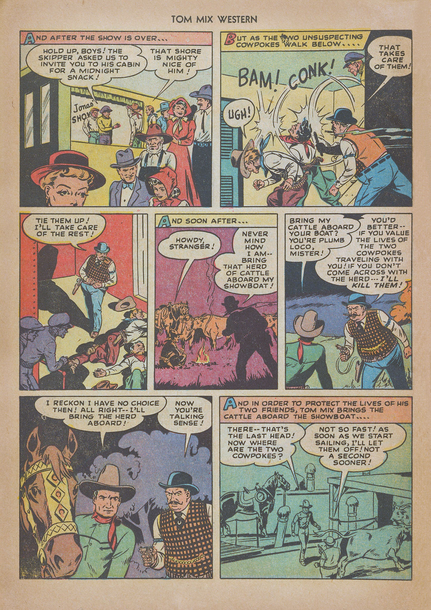 Read online Tom Mix Western (1948) comic -  Issue #13 - 28