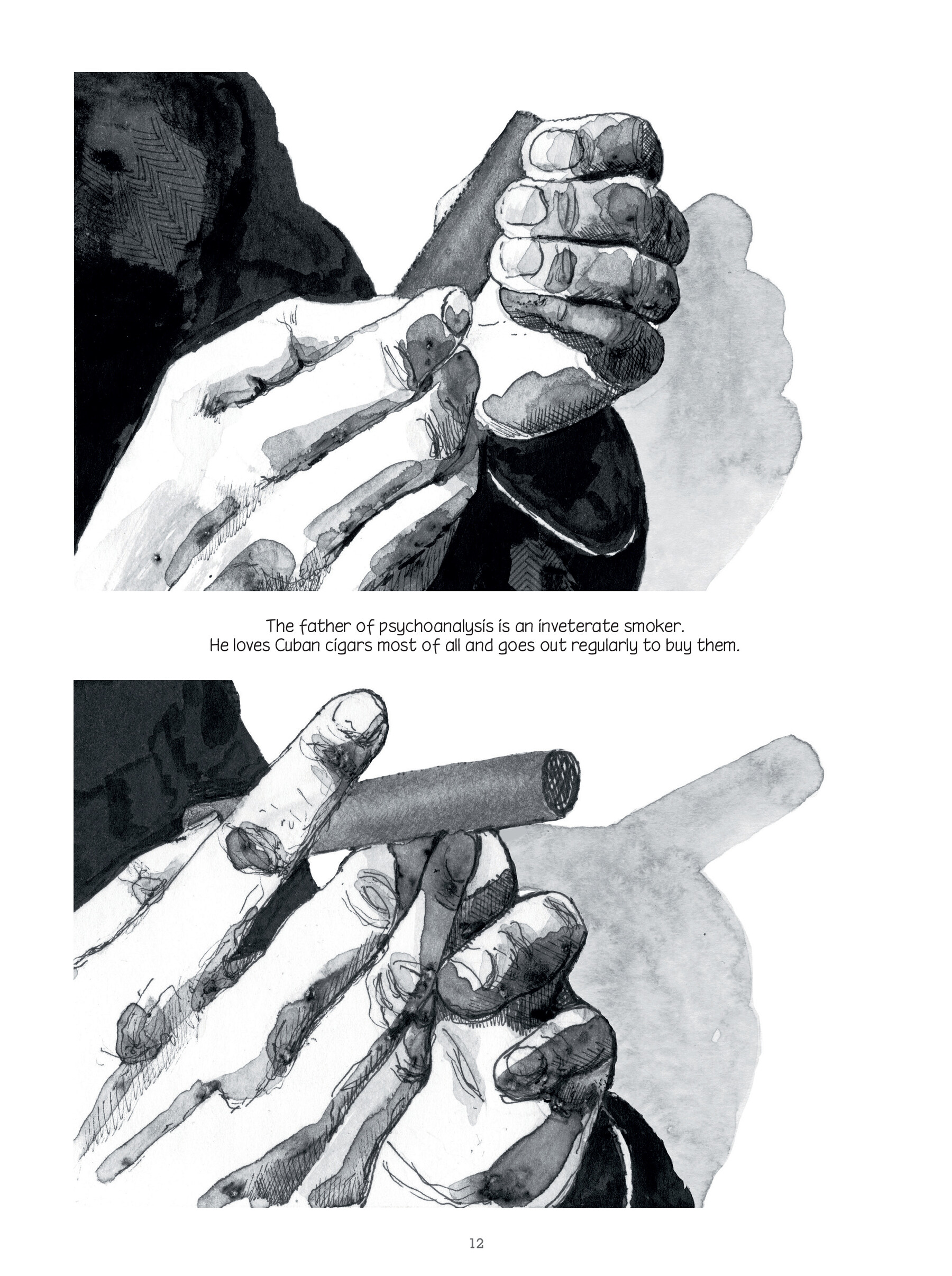 Read online Through Clouds of Smoke: Freud's Final Days comic -  Issue # TPB - 13