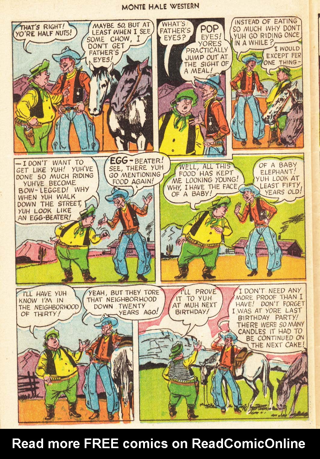 Read online Monte Hale Western comic -  Issue #56 - 39