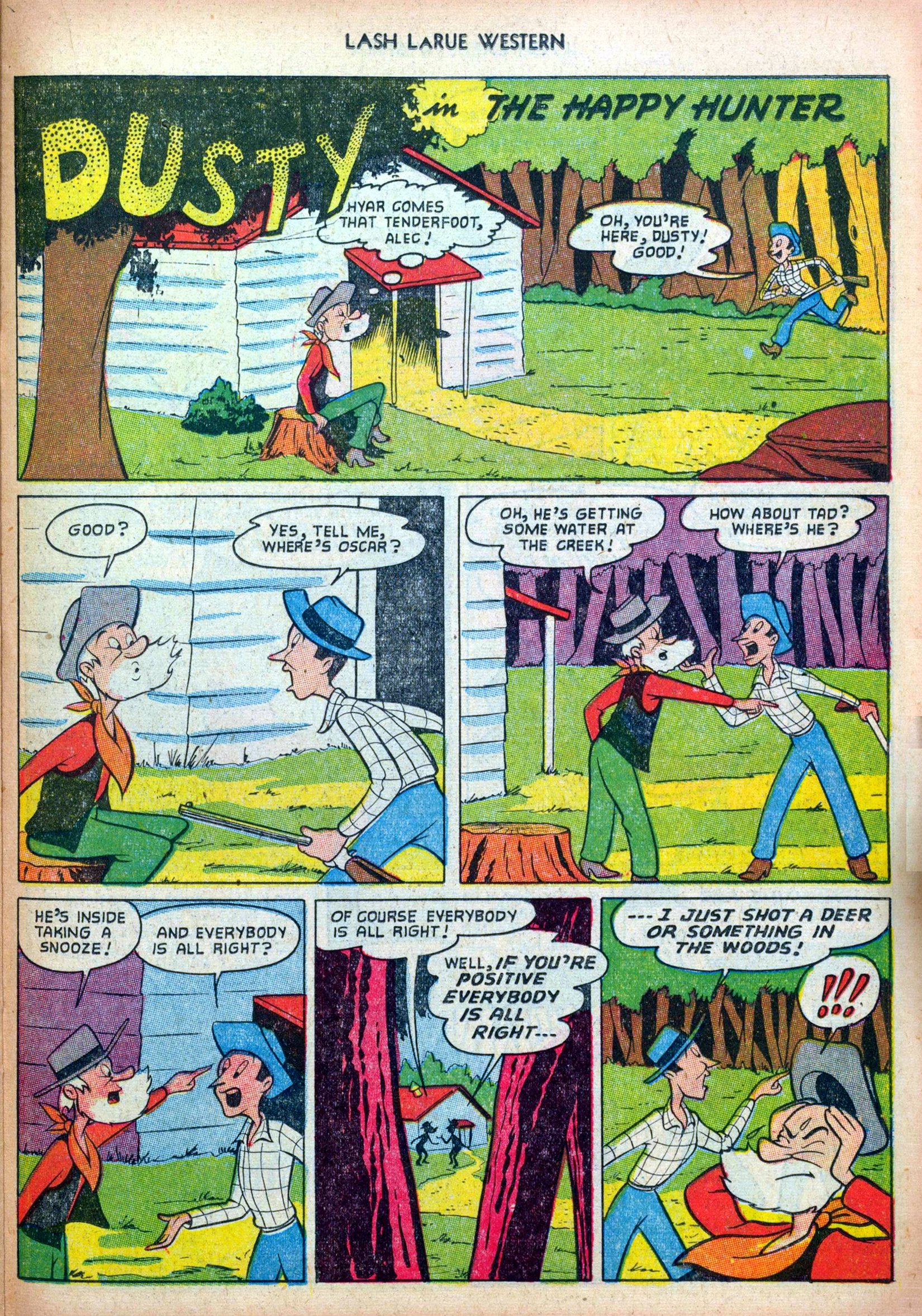 Read online Lash Larue Western (1949) comic -  Issue #36 - 23