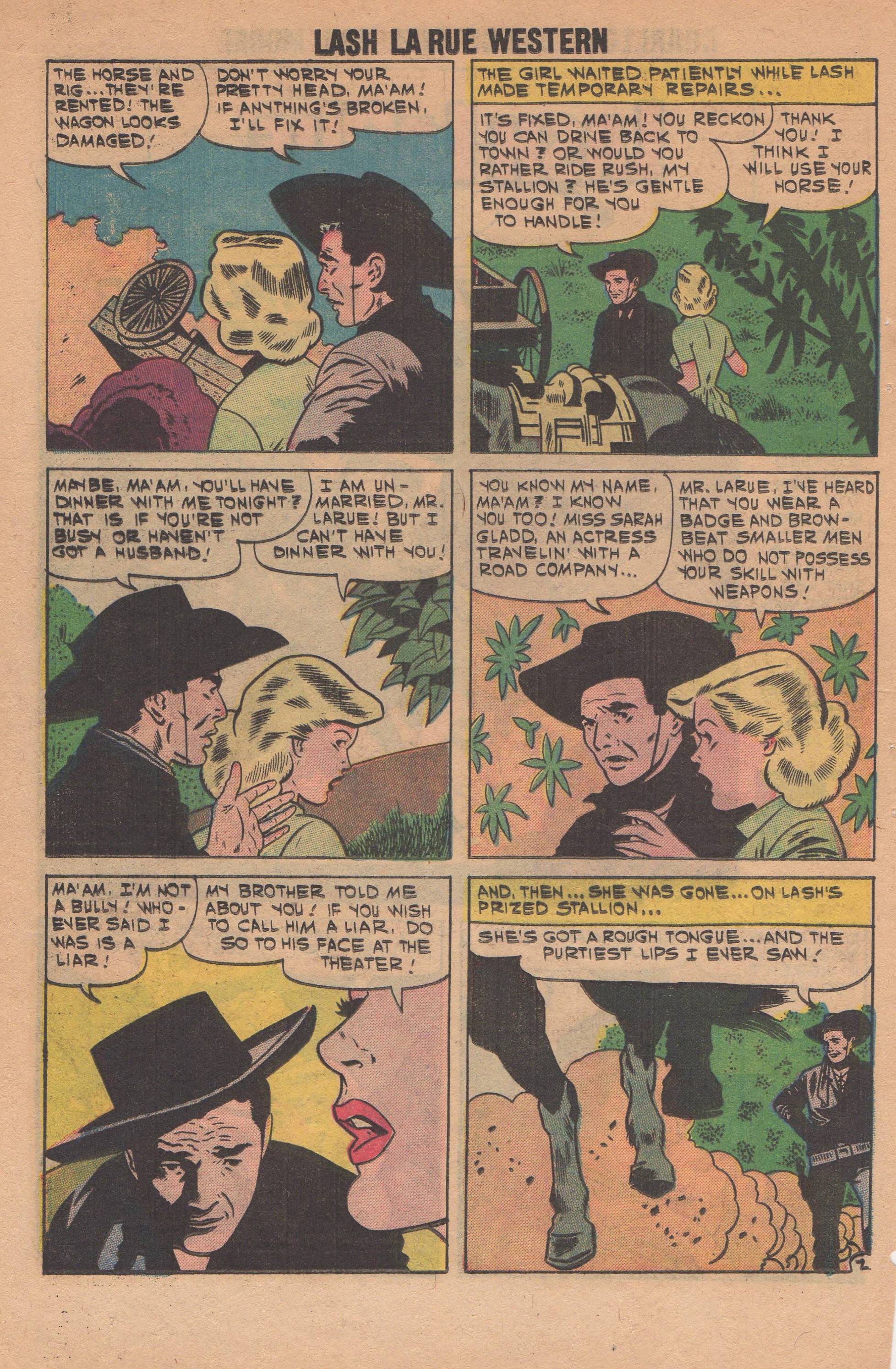 Read online Lash Larue Western (1949) comic -  Issue #82 - 12