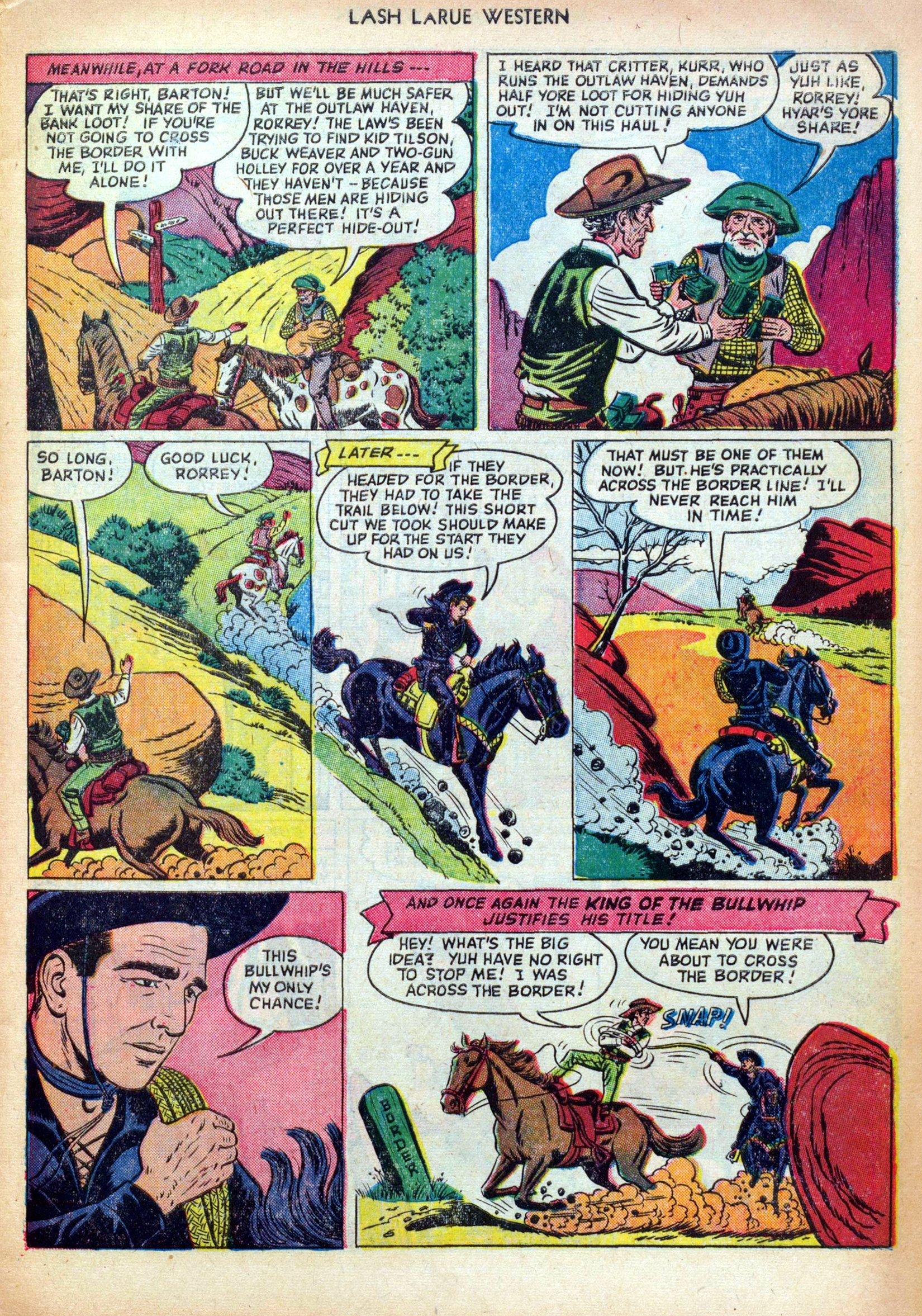 Read online Lash Larue Western (1949) comic -  Issue #25 - 5