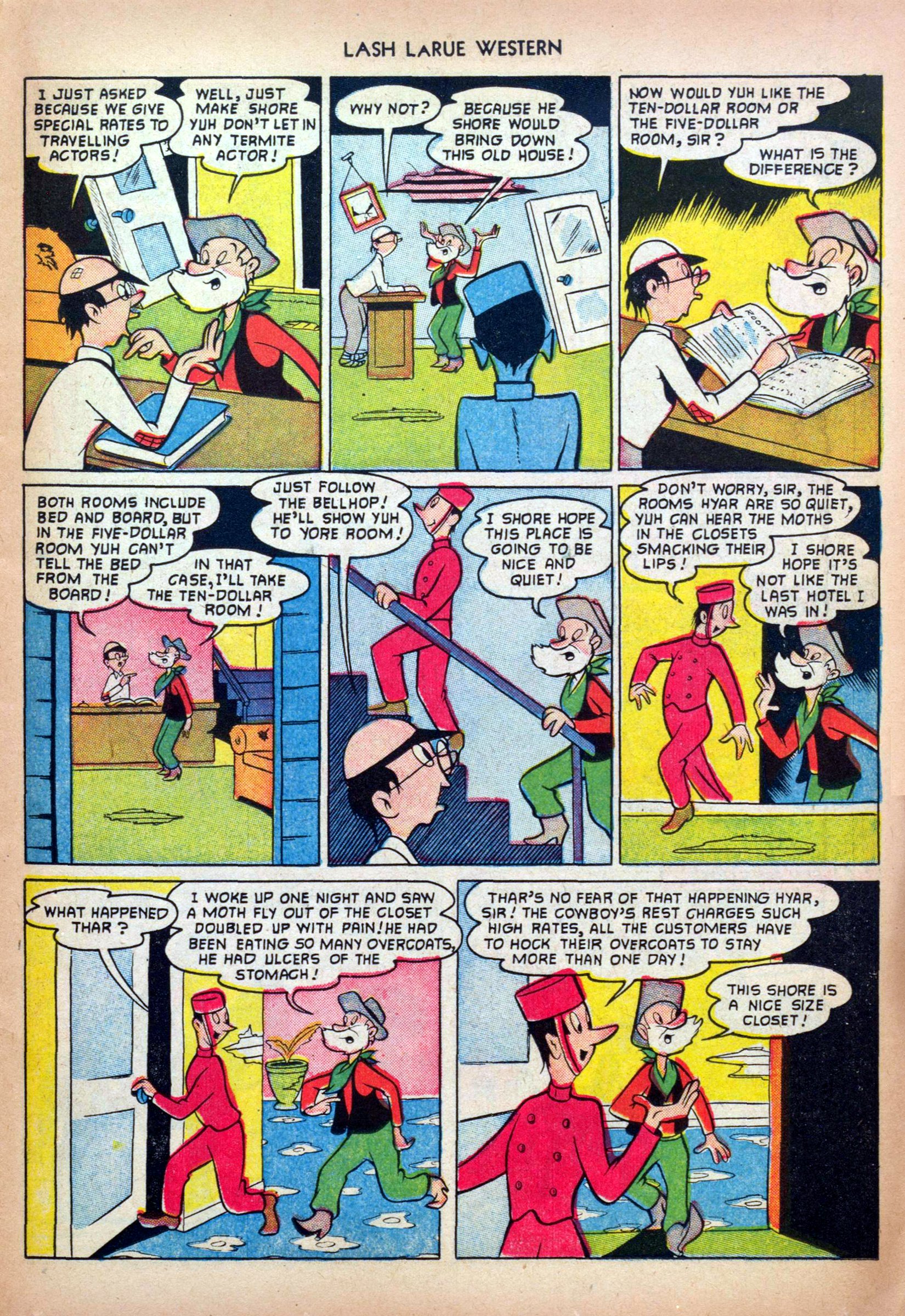 Read online Lash Larue Western (1949) comic -  Issue #32 - 15