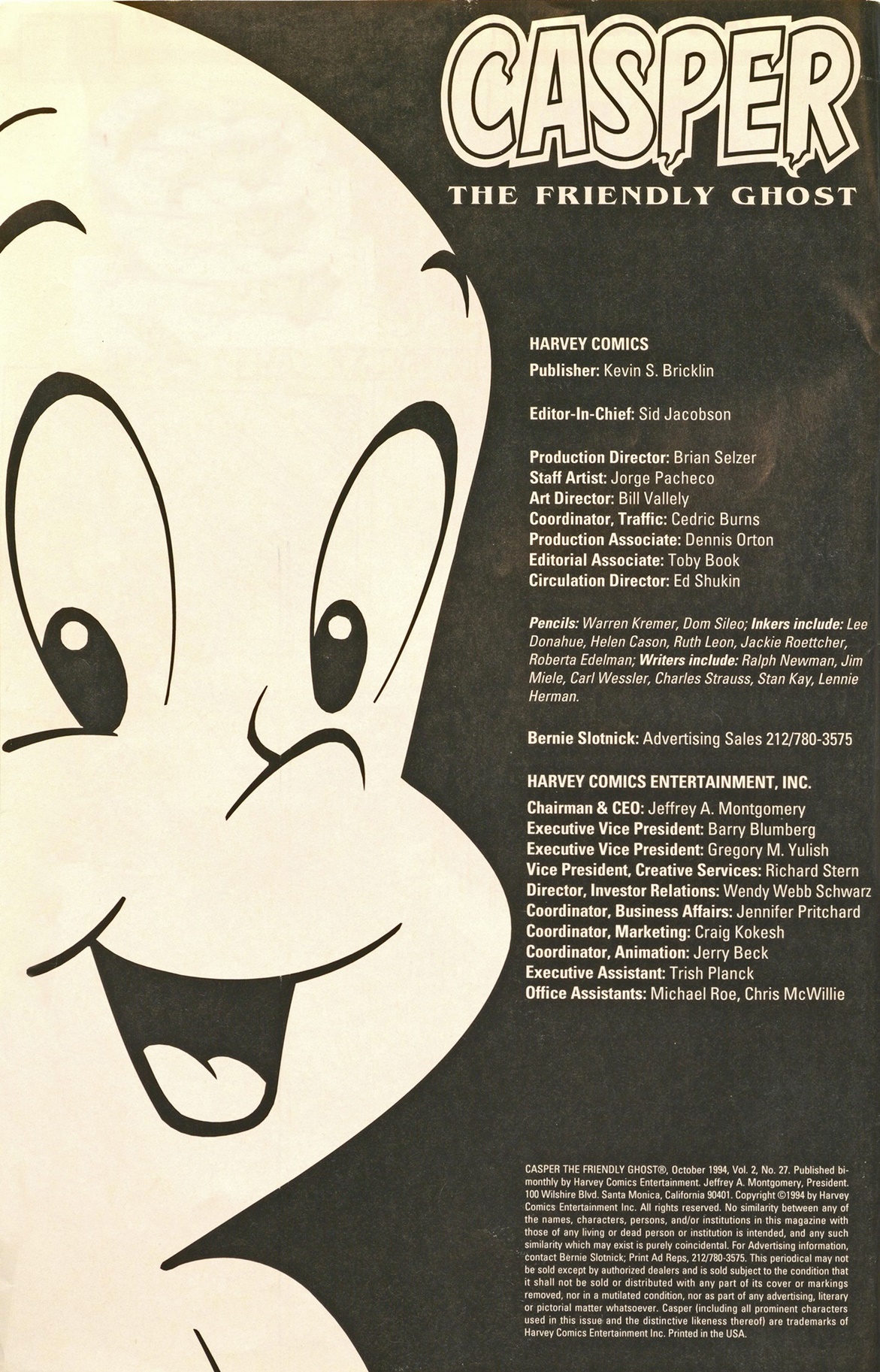 Read online Casper the Friendly Ghost (1991) comic -  Issue #27 - 2
