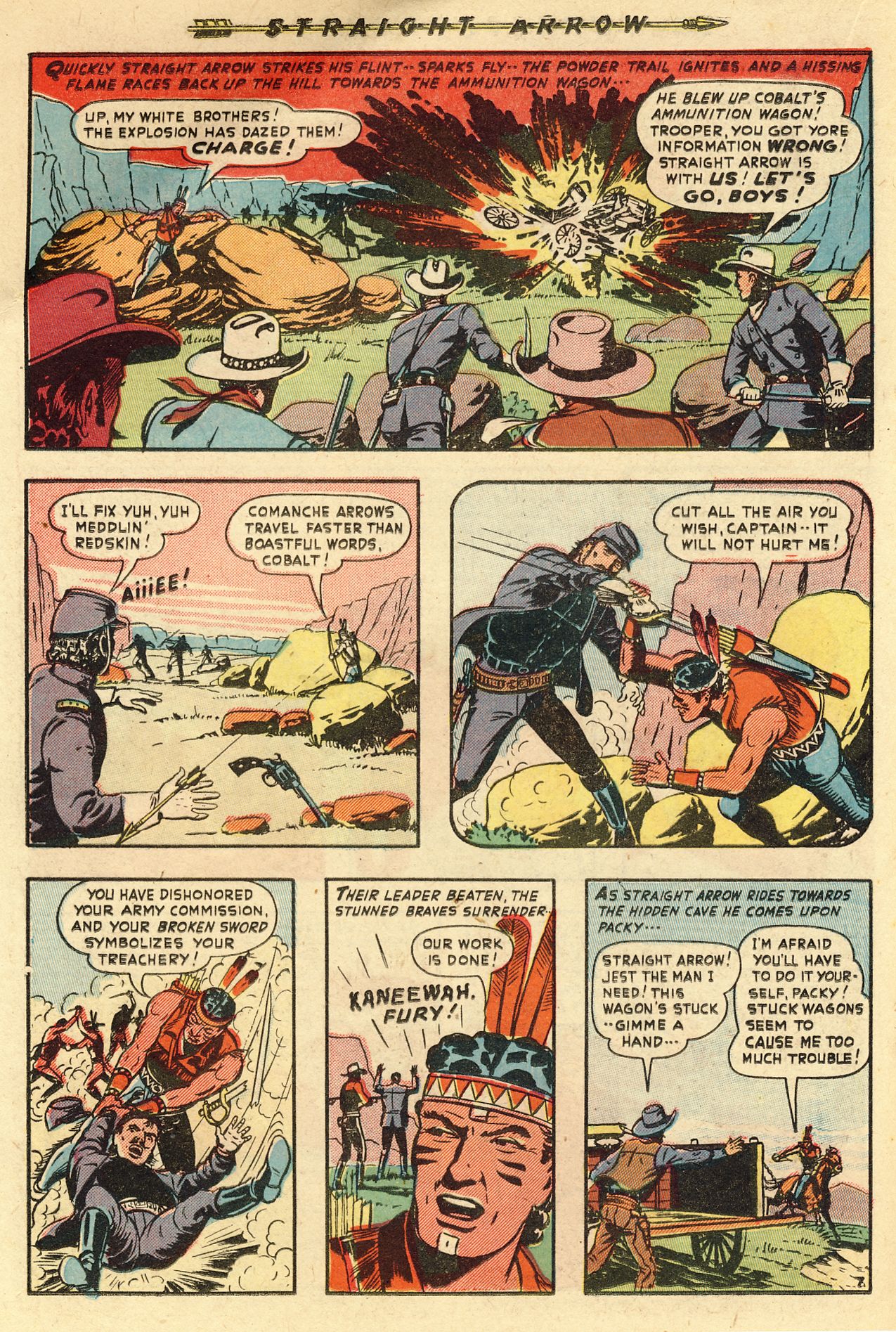 Read online Straight Arrow comic -  Issue #10 - 18
