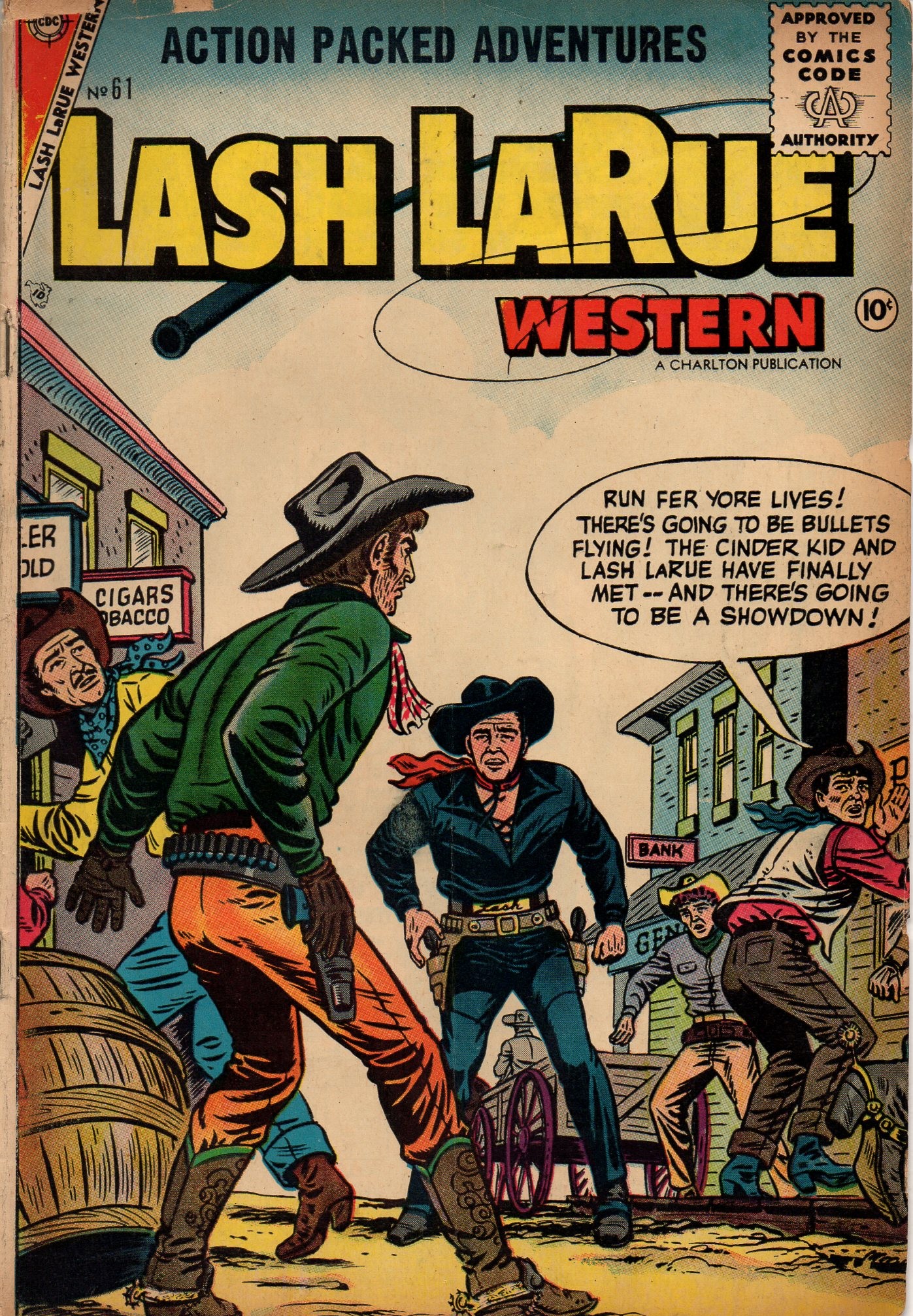 Read online Lash Larue Western (1949) comic -  Issue #61 - 1