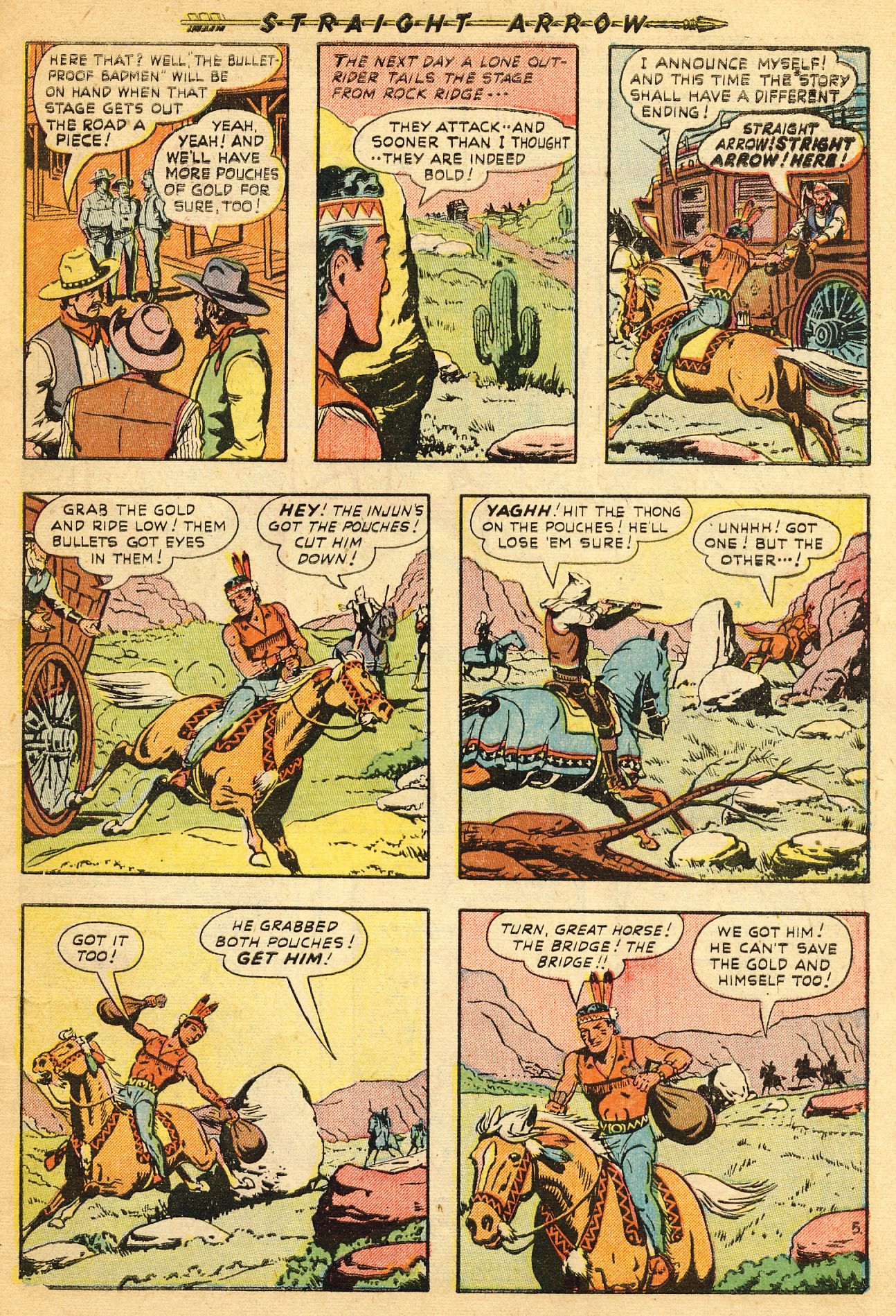 Read online Straight Arrow comic -  Issue #14 - 7