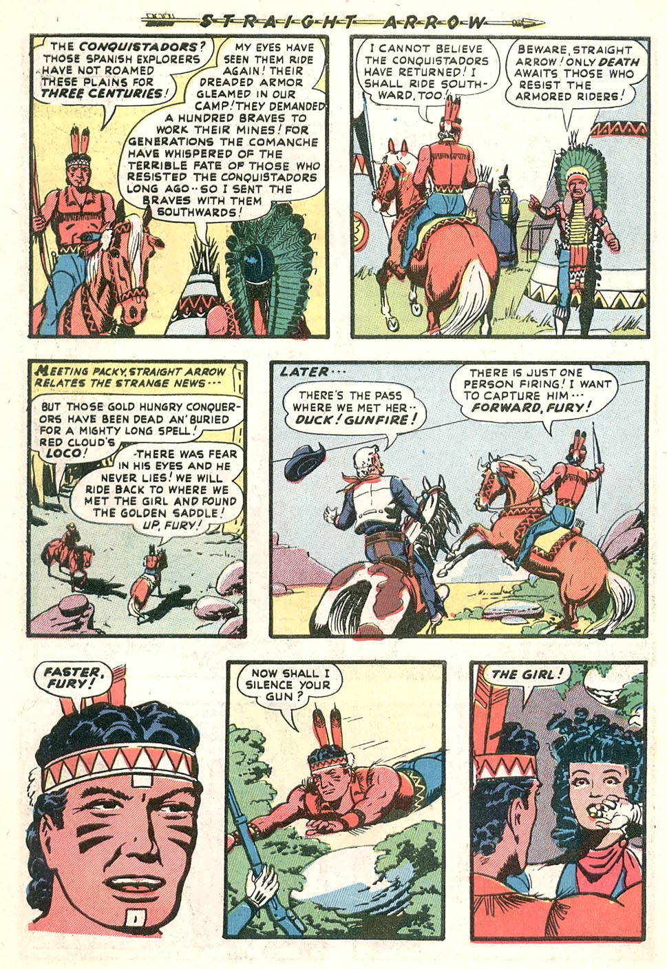 Read online Straight Arrow comic -  Issue #13 - 6
