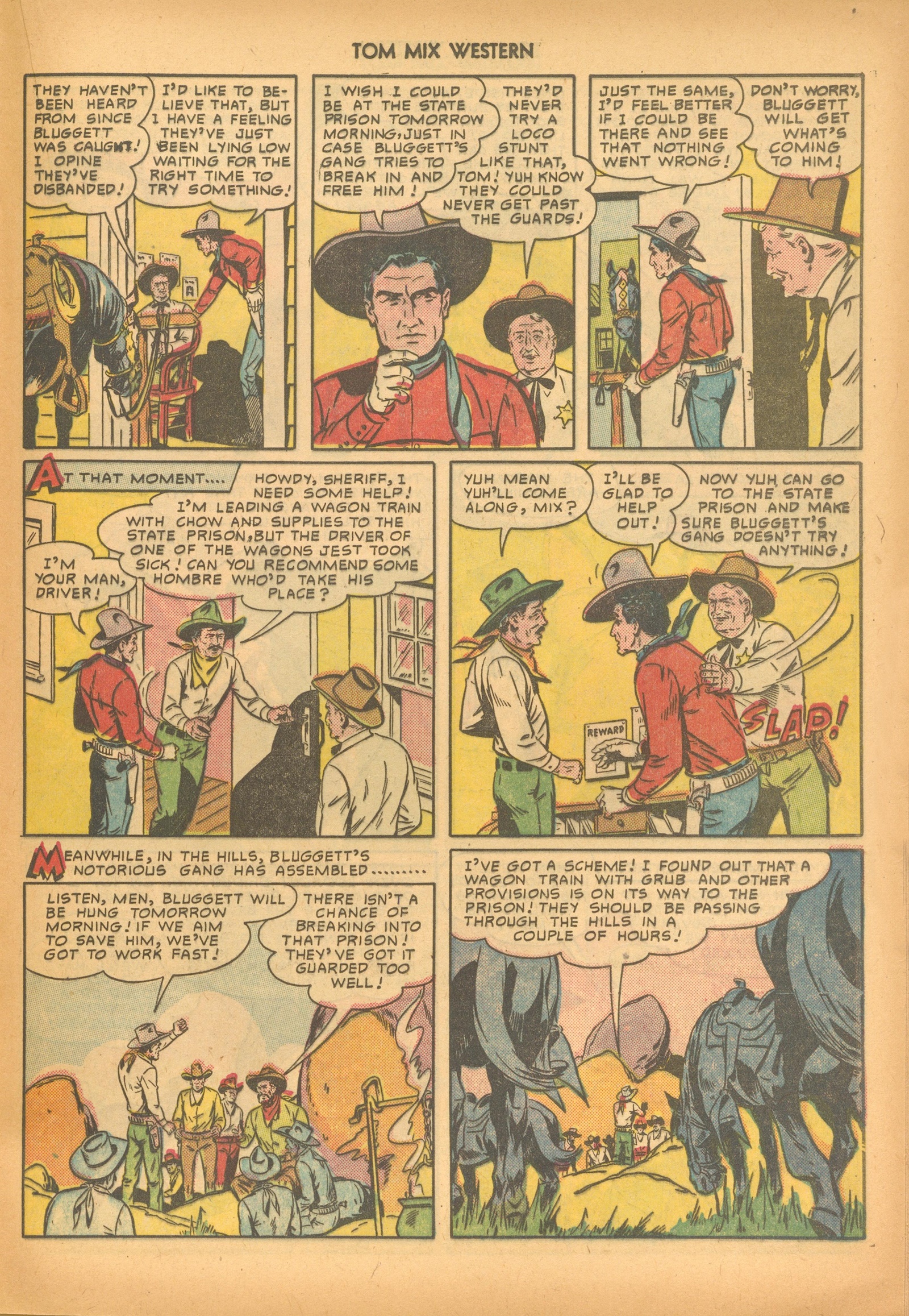 Read online Tom Mix Western (1948) comic -  Issue #33 - 37