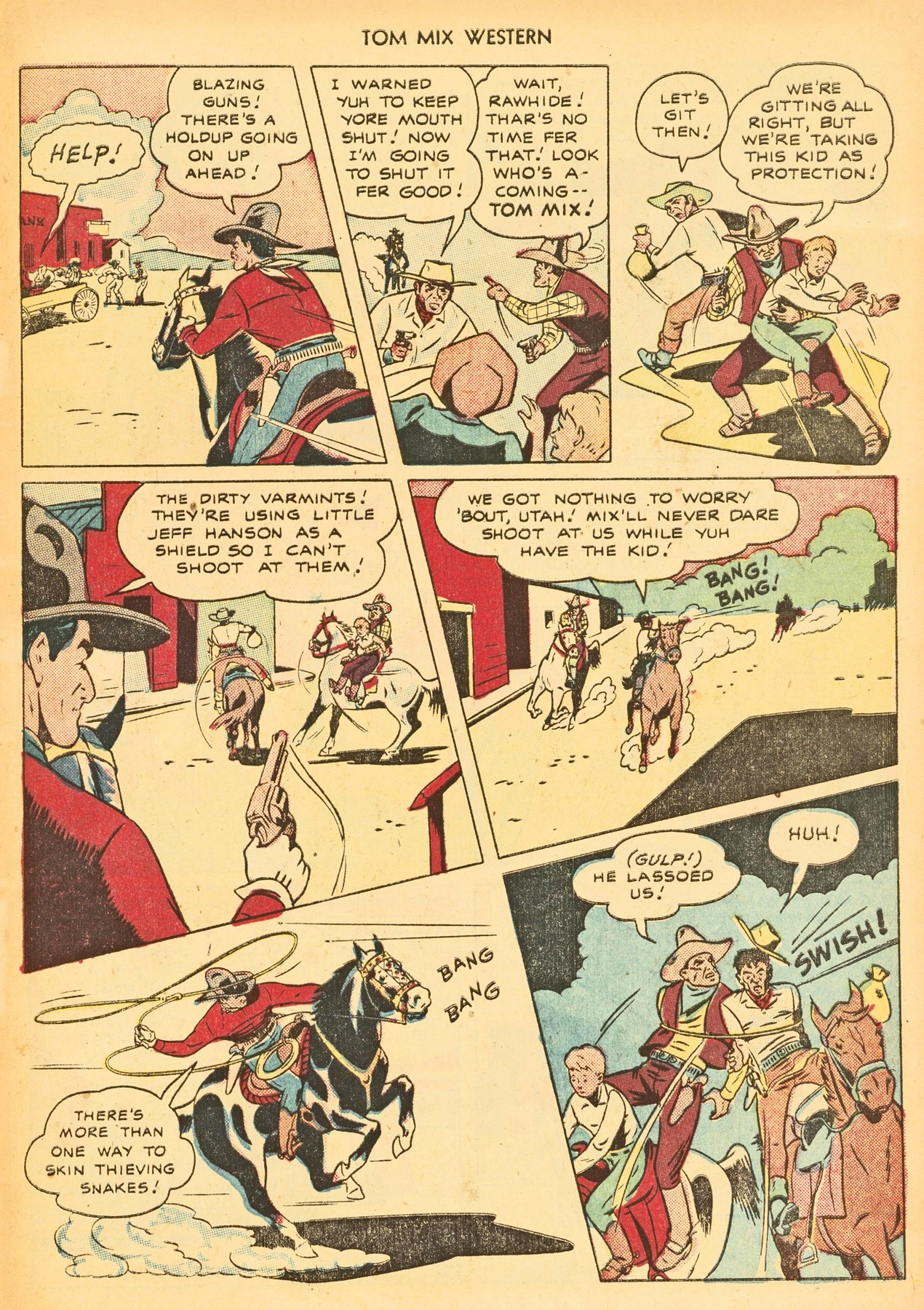 Read online Tom Mix Western (1948) comic -  Issue #21 - 33