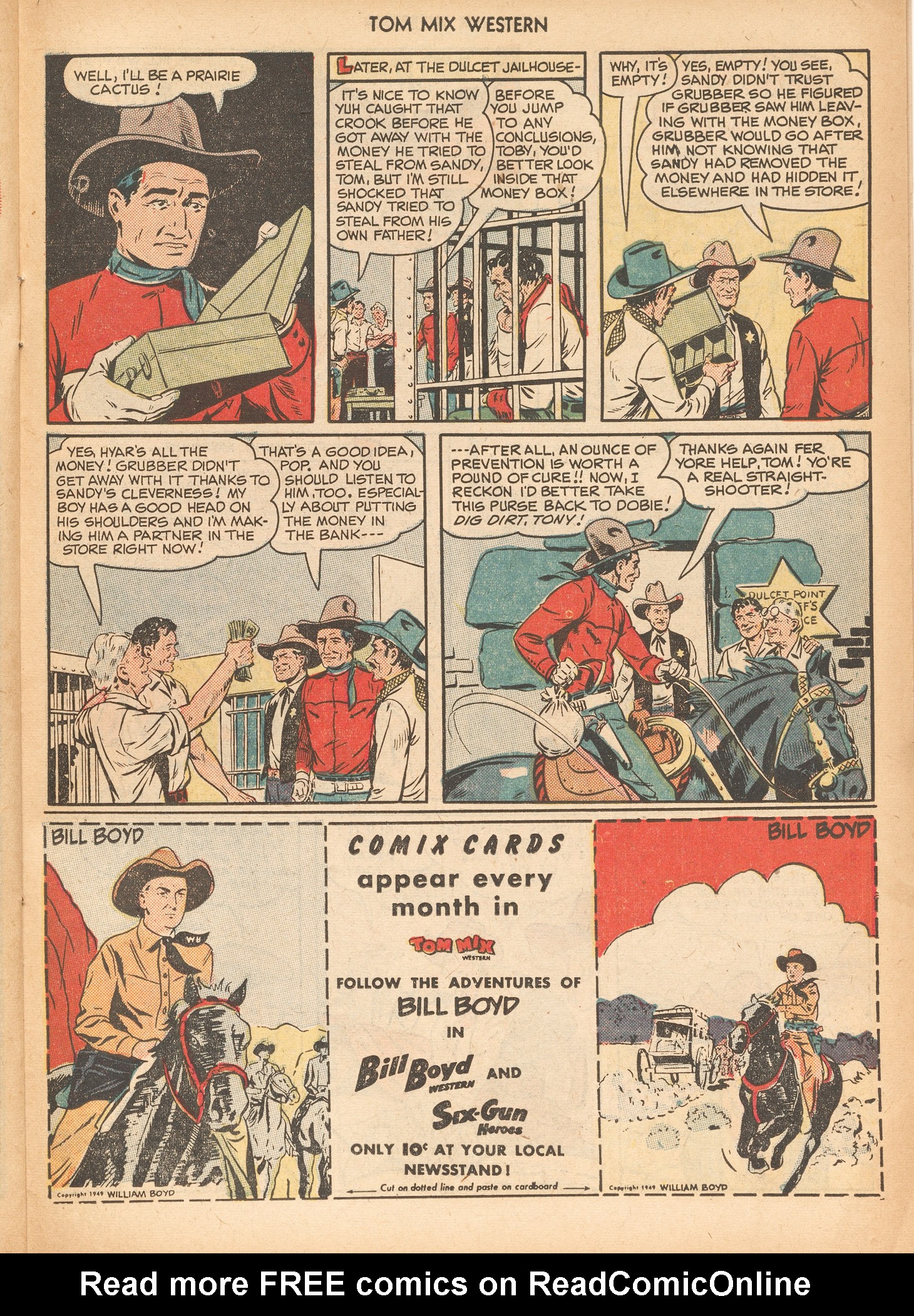 Read online Tom Mix Western (1948) comic -  Issue #26 - 23