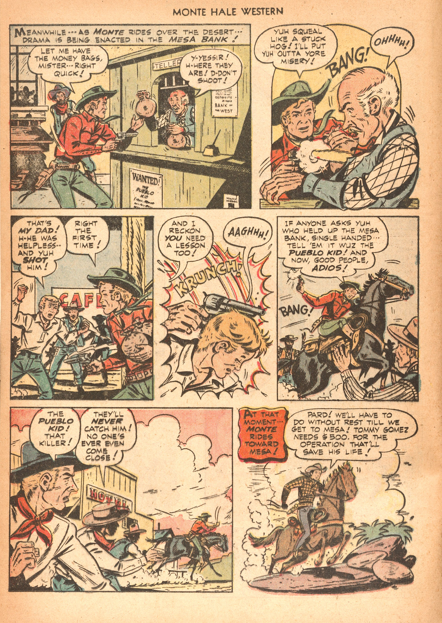 Read online Monte Hale Western comic -  Issue #37 - 6