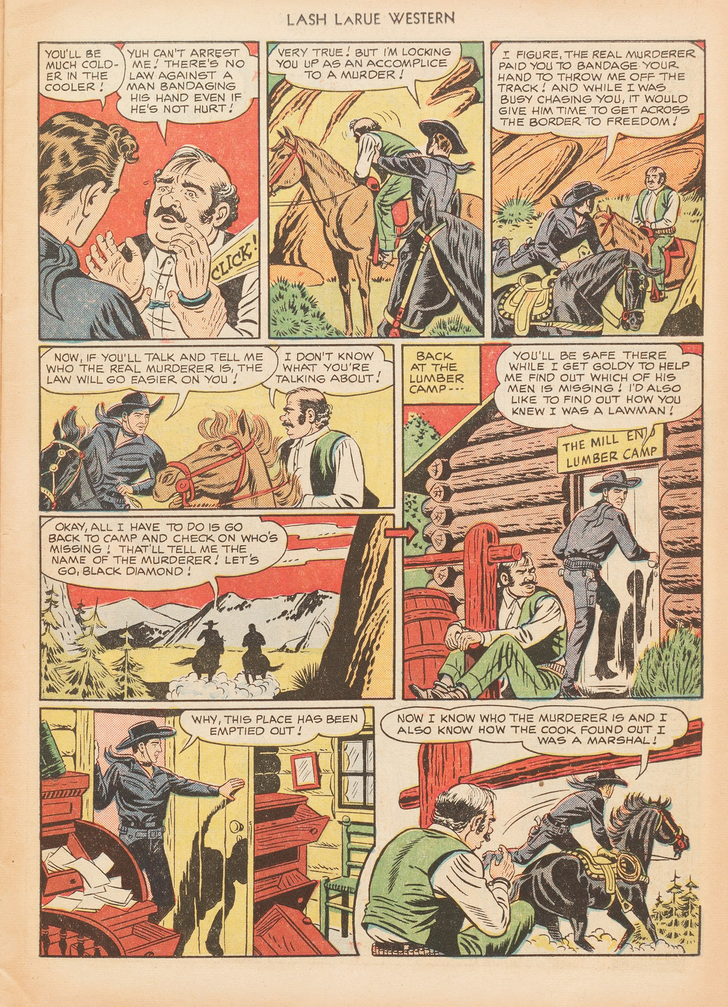 Read online Lash Larue Western (1949) comic -  Issue #7 - 11