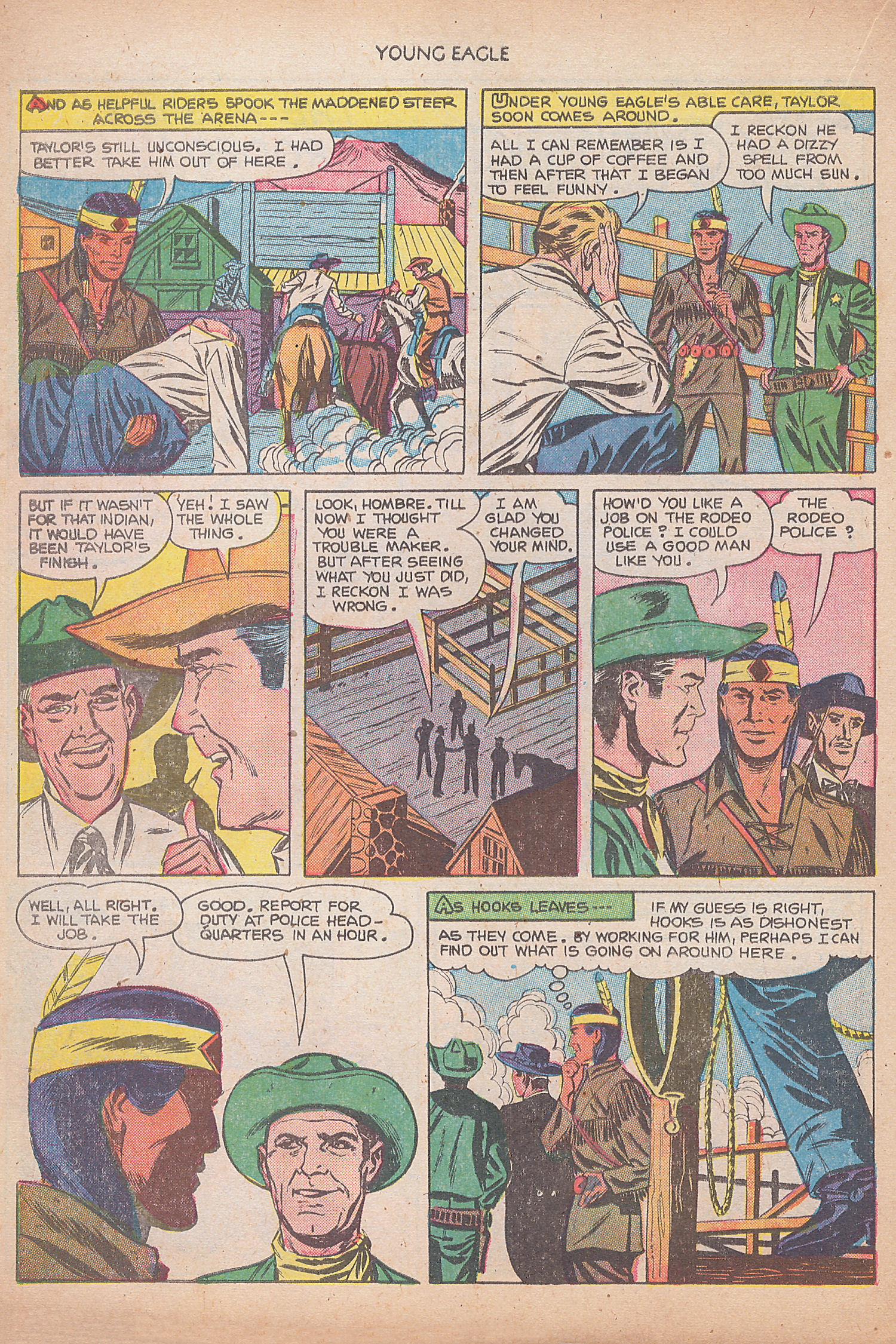 Read online Young Eagle comic -  Issue #8 - 16