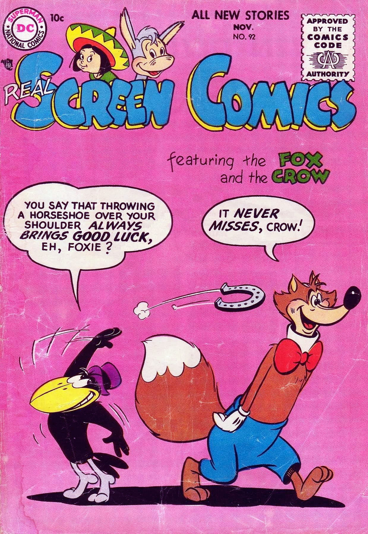 Read online Real Screen Comics comic -  Issue #92 - 1