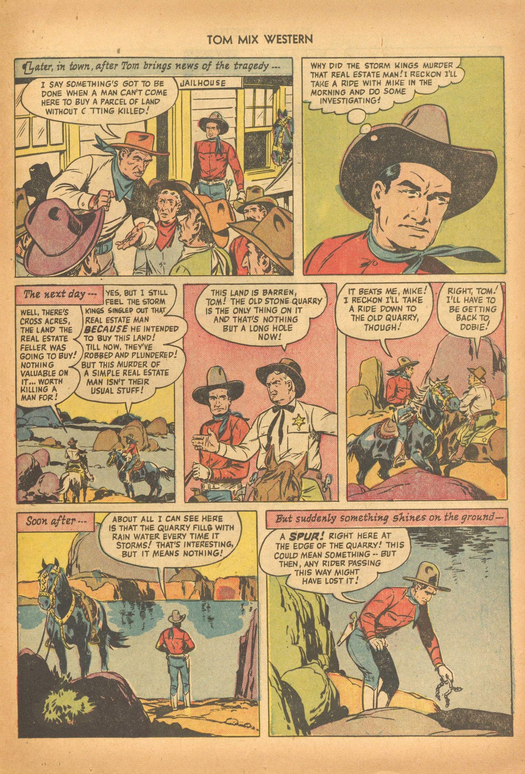 Read online Tom Mix Western (1948) comic -  Issue #28 - 29