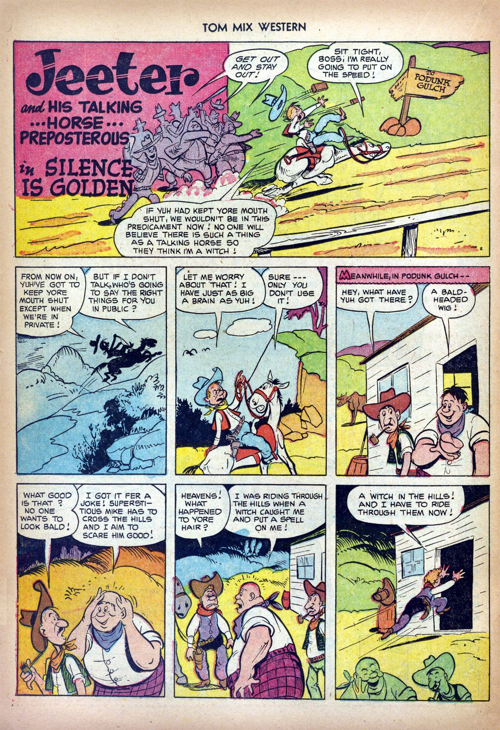 Read online Tom Mix Western (1948) comic -  Issue #58 - 22