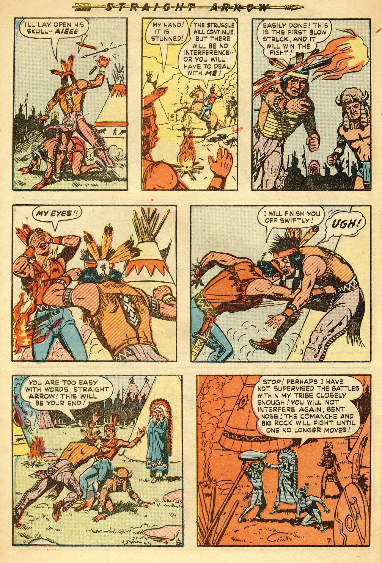 Read online Straight Arrow comic -  Issue #15 - 32